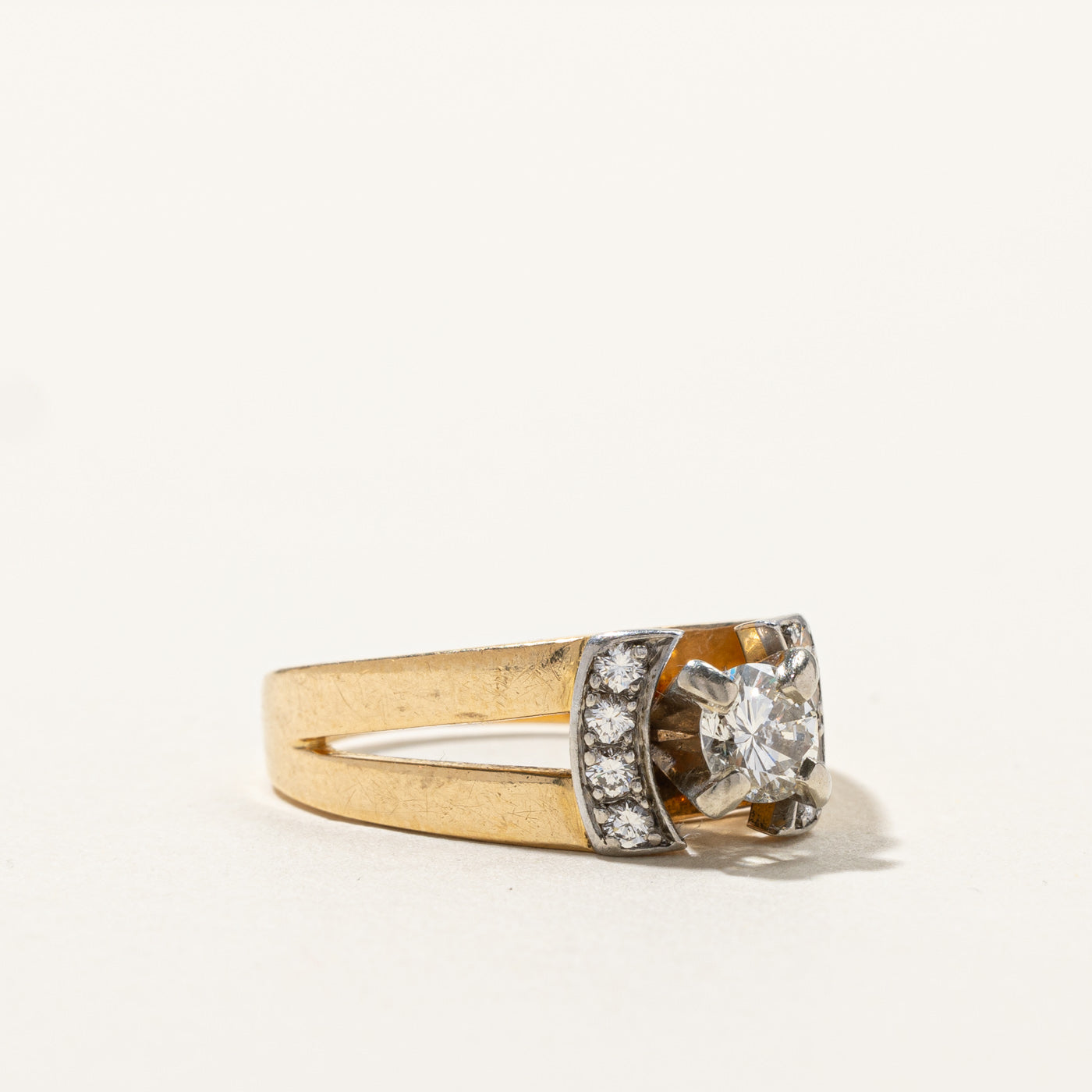 0.65ctw High Set Diamond Engagement Ring for Women - Size 7.25 | Elegant Solitaire Wedding Band | Perfect for Proposals, Anniversaries & Special Occasions