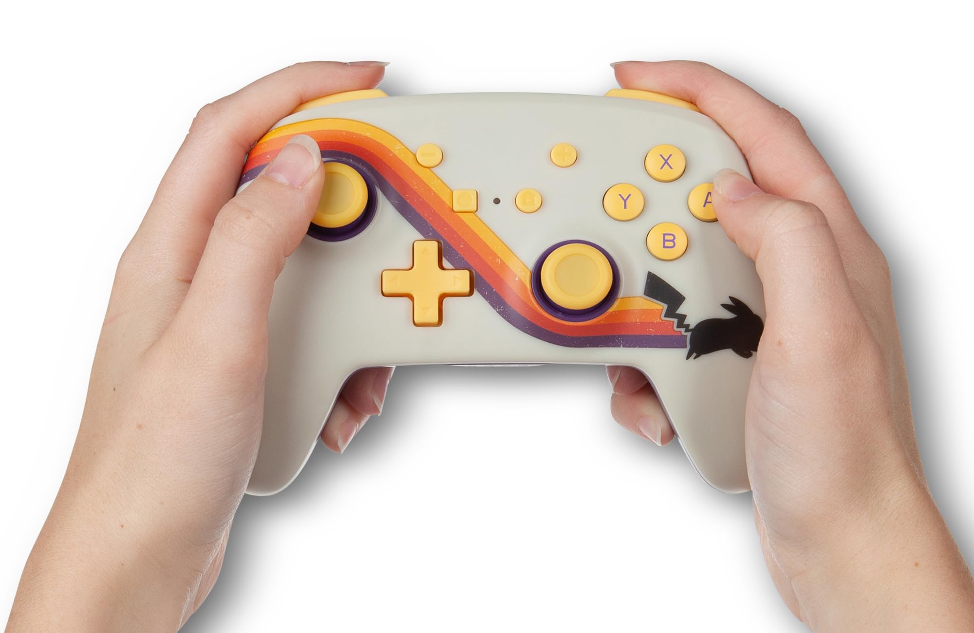 PowerA Enhanced Wireless Controller for Nintendo Switch - Pokémon: Pikachu Retro Edition | Compatible with Nintendo Switch OLED, Switch Lite & Original | Bluetooth Gamepad for Gaming | Perfect for Home Entertainment & Multiplayer Gaming Sessions