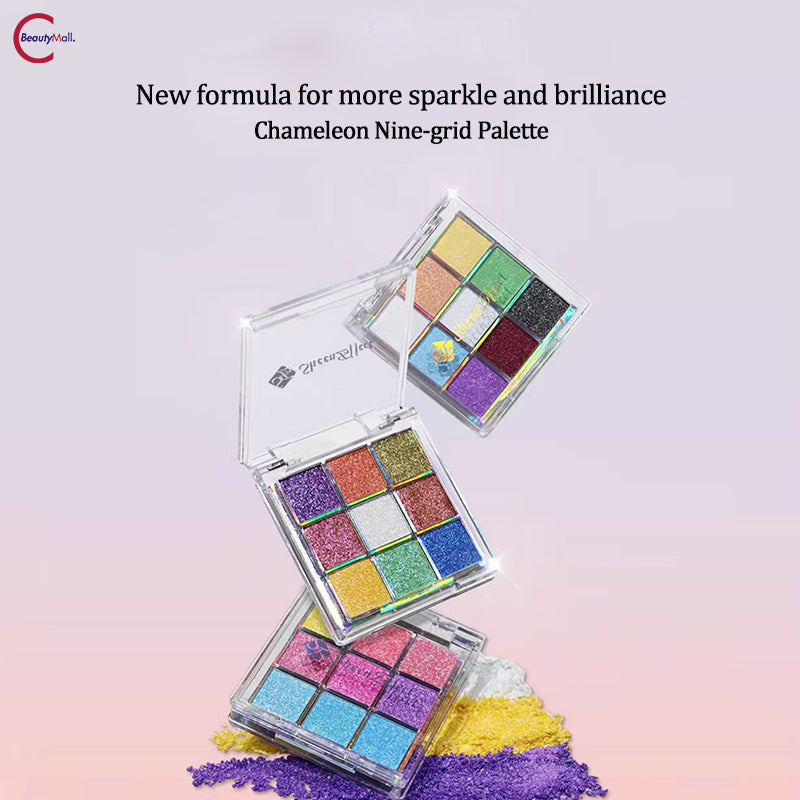 SheenEffect 9-Color Eyeshadow Palette - Highly Pigmented, Long-Lasting Makeup for Day & Night Looks | Perfect for Party, Wedding & Everyday Wear