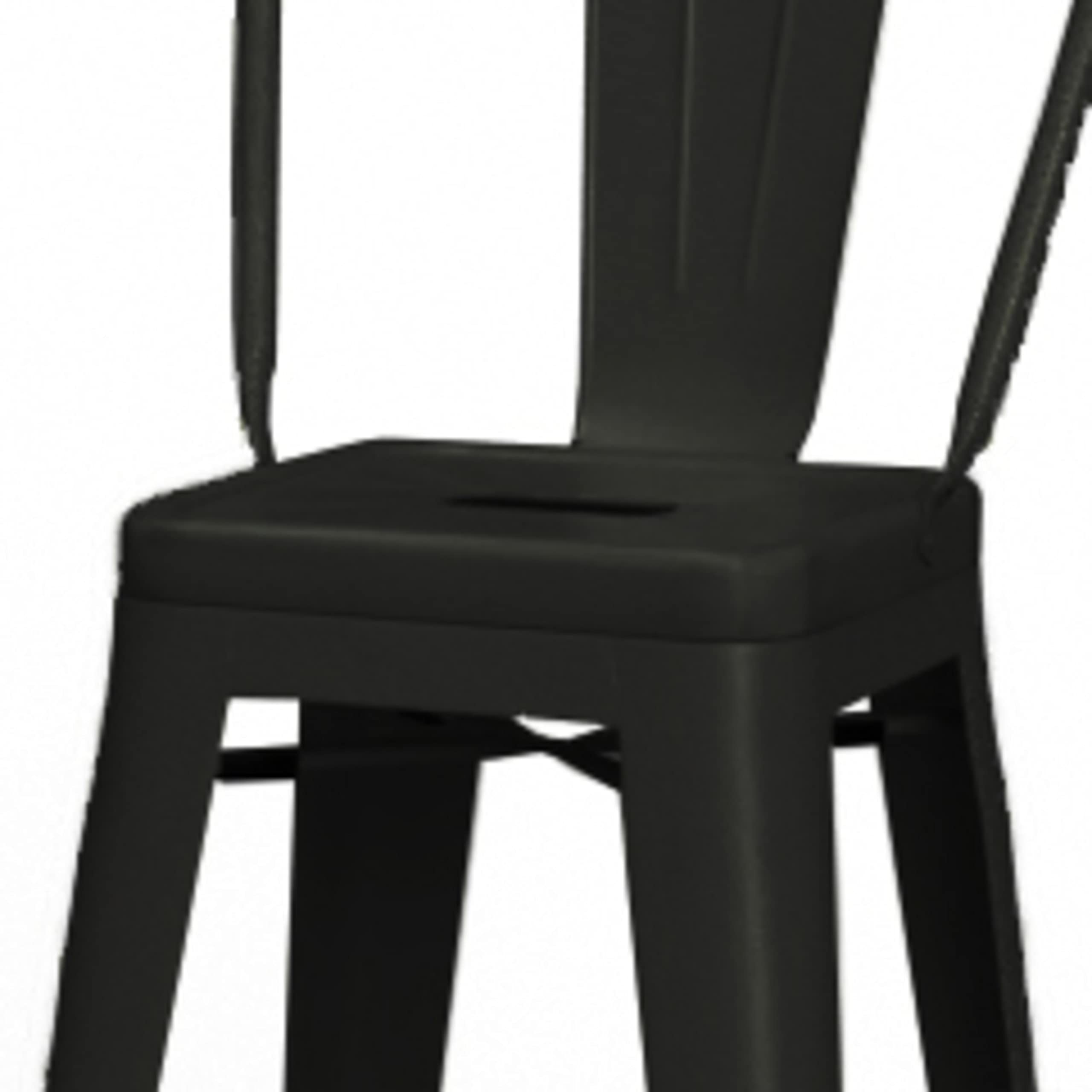 SIMPLIHOME Fletcher Industrial 24 Inch Metal Counter Height Bar Stools (Set of 2) - Black Metal Stools for Kitchen Island, Breakfast Bar & Dining Room - Modern Industrial Style Counter Stools for Home & Restaurant Use