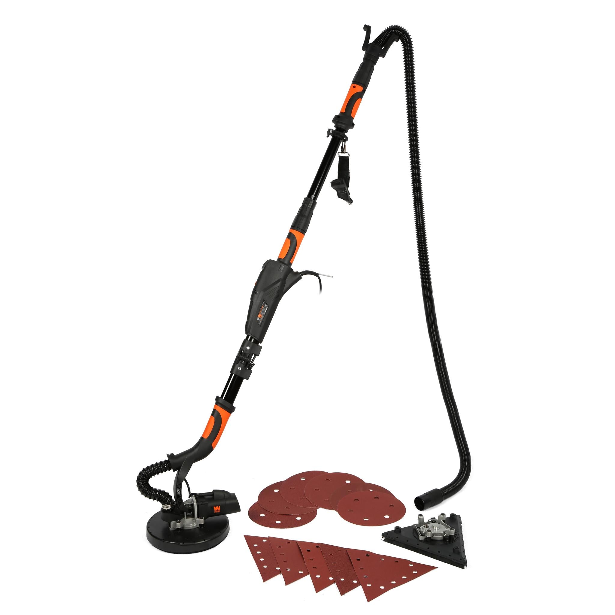 WEN DW5084 5 Amp 2-in-1 Variable Speed Drywall Sander with Dual Head & 15ft Dust Hose - Perfect for Drywall Repair, Sanding Walls & Ceilings, DIY Home Renovation Projects