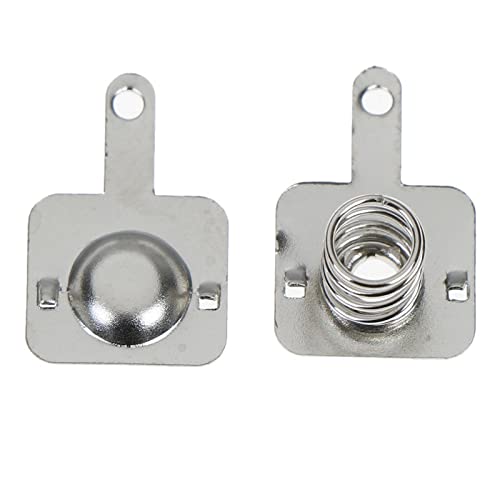 50 Pairs AA/AAA Battery Spring Contacts - Positive & Negative Terminals for DIY Electronics, Toys, Flashlights, and Remote Controls