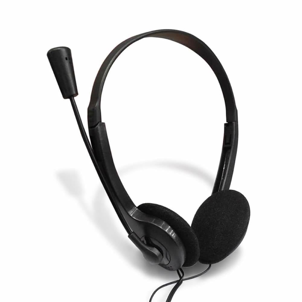 JUSTOP Slim Lightweight Wired Headset with Microphone - 3.5mm Jack Noise Cancelling Headphones for PC, Laptop, Gaming, Office & Online Classes (Comfortable for Long Wear)