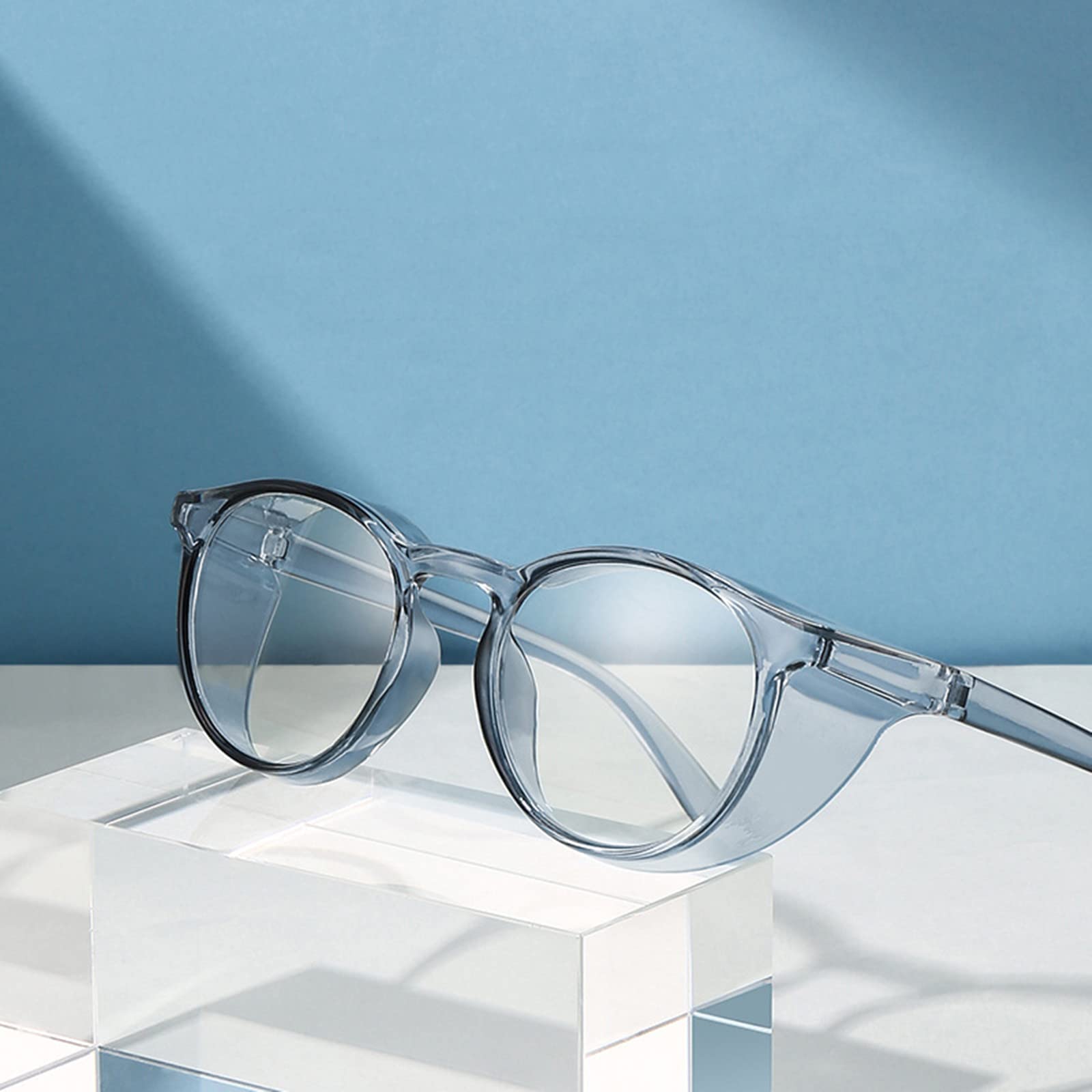Clear Lightweight Safety Glasses with Side Shields - ANSI Certified Protective Eyewear for Men & Women - Perfect for Construction, Woodworking, and DIY Projects