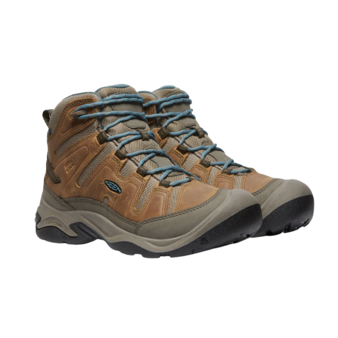 Waterproof Women's Circadia Mid Boots - Coconut/North Atlantic (Regular Width) - Hiking, Outdoor & Winter Wear for Comfort & Style