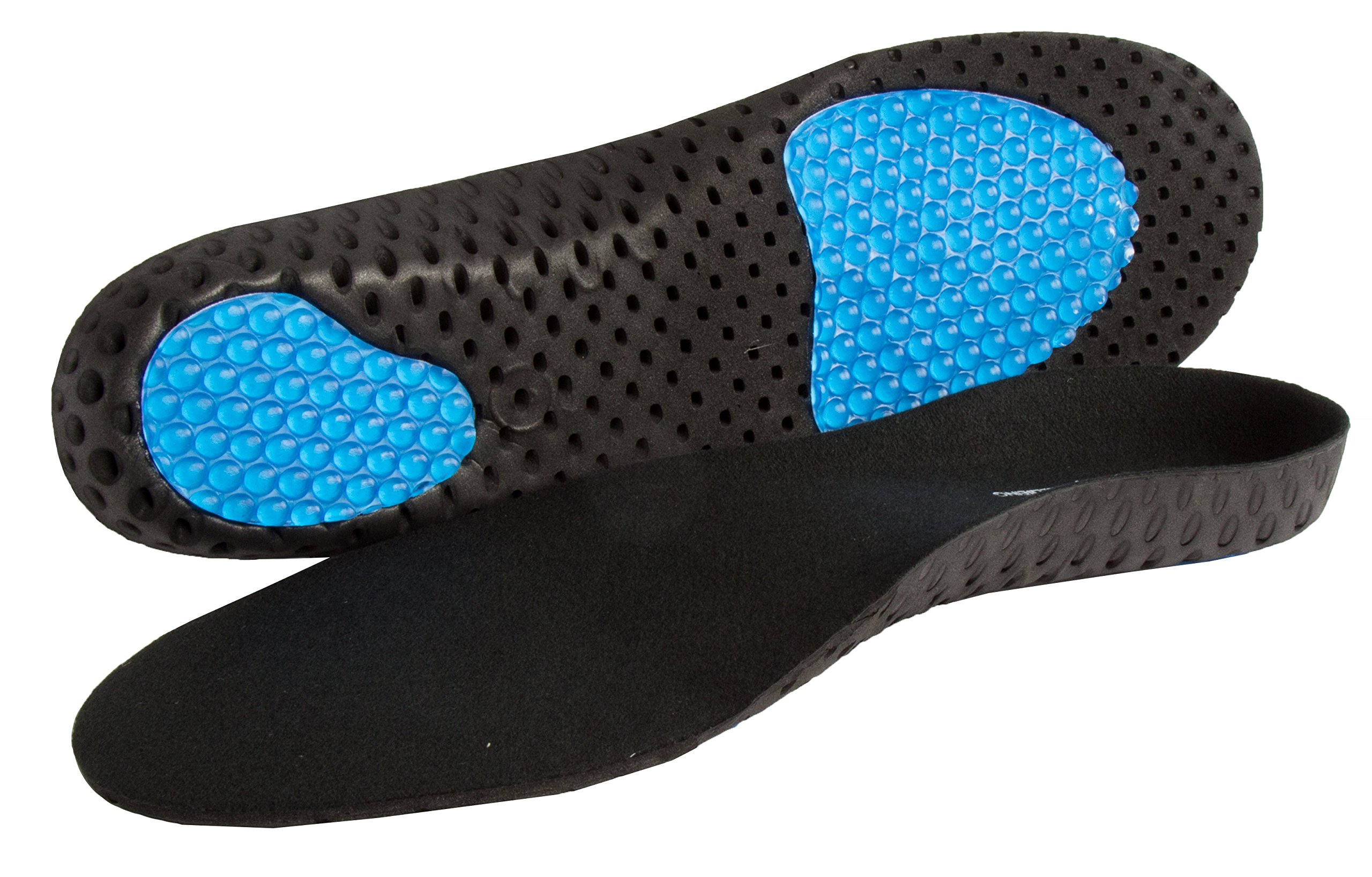 Lightweight AIR Gel Orthotic Insoles for Plantar Fasciitis Relief - Breathable & Comfortable Arch Support Insoles for Men & Women (UK 11/13) - Perfect for Running, Walking & All-Day Comfort