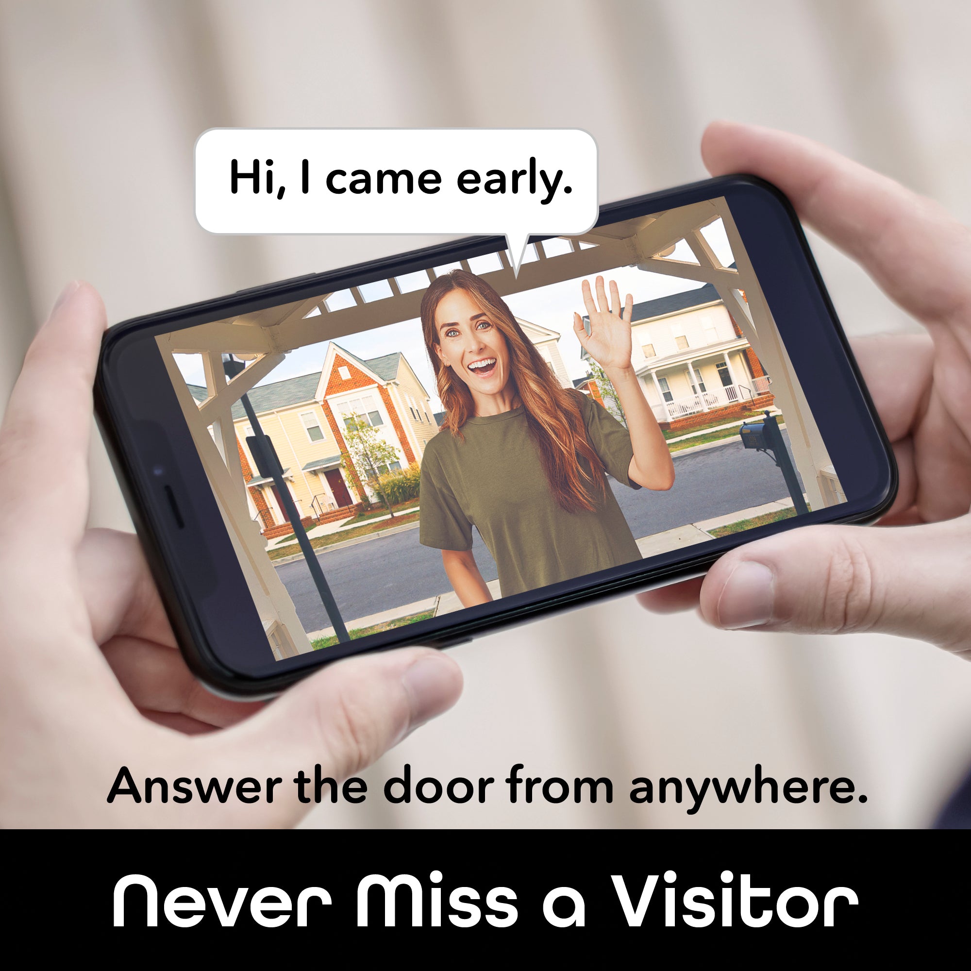 Geeni Wired Video Doorbell Camera with HD Night Vision - Smart Home Security for Front Door Monitoring (Ideal for Apartments, Houses & Offices)