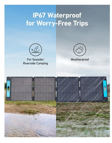 Anker 531 200W Portable Solar Panel - High Efficiency Foldable Solar Charger for Camping, RV, Hiking & Outdoor Power Supply