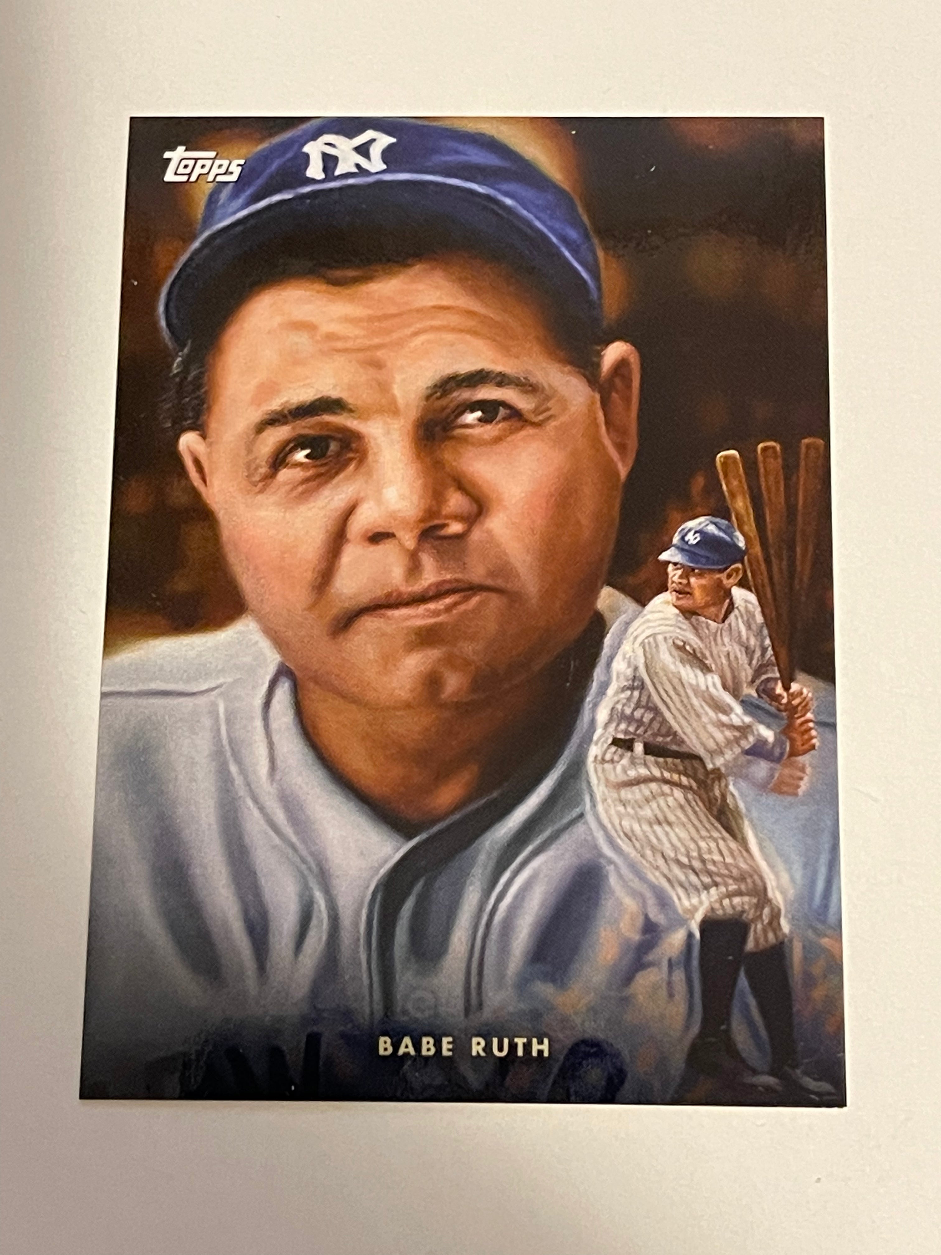 2021 Babe Ruth Topps Graffiti Art Baseball Limited Edition Collectible Card - Perfect for Sports Memorabilia Collections & Fan Displays