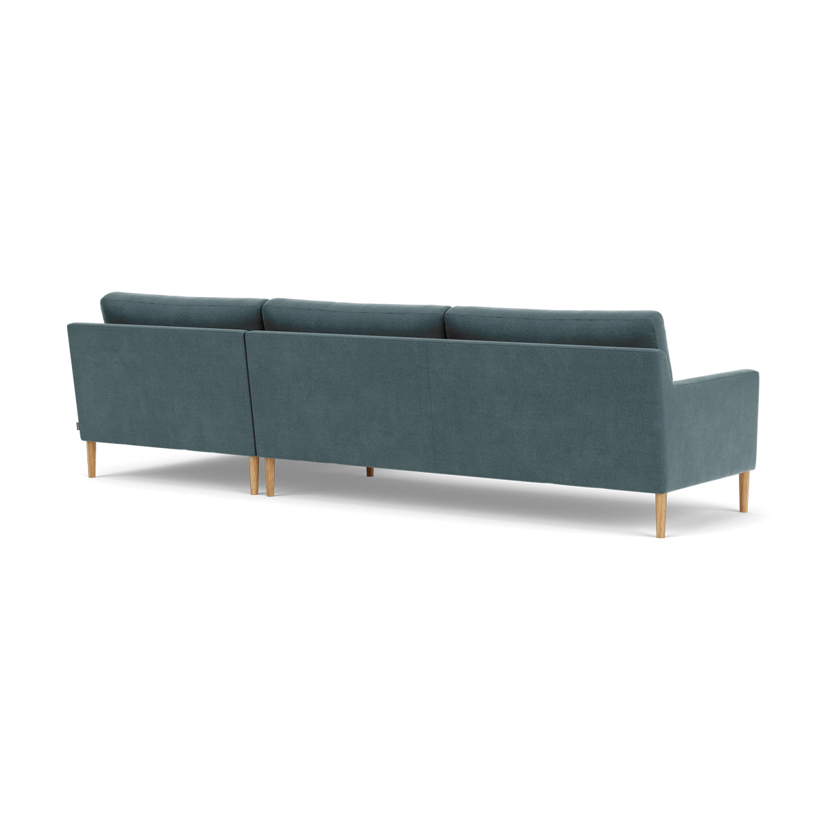 Astha Fabric Right Chaise Sofa - Modern Upholstered Sectional Couch for Living Room, Lounge & Small Spaces