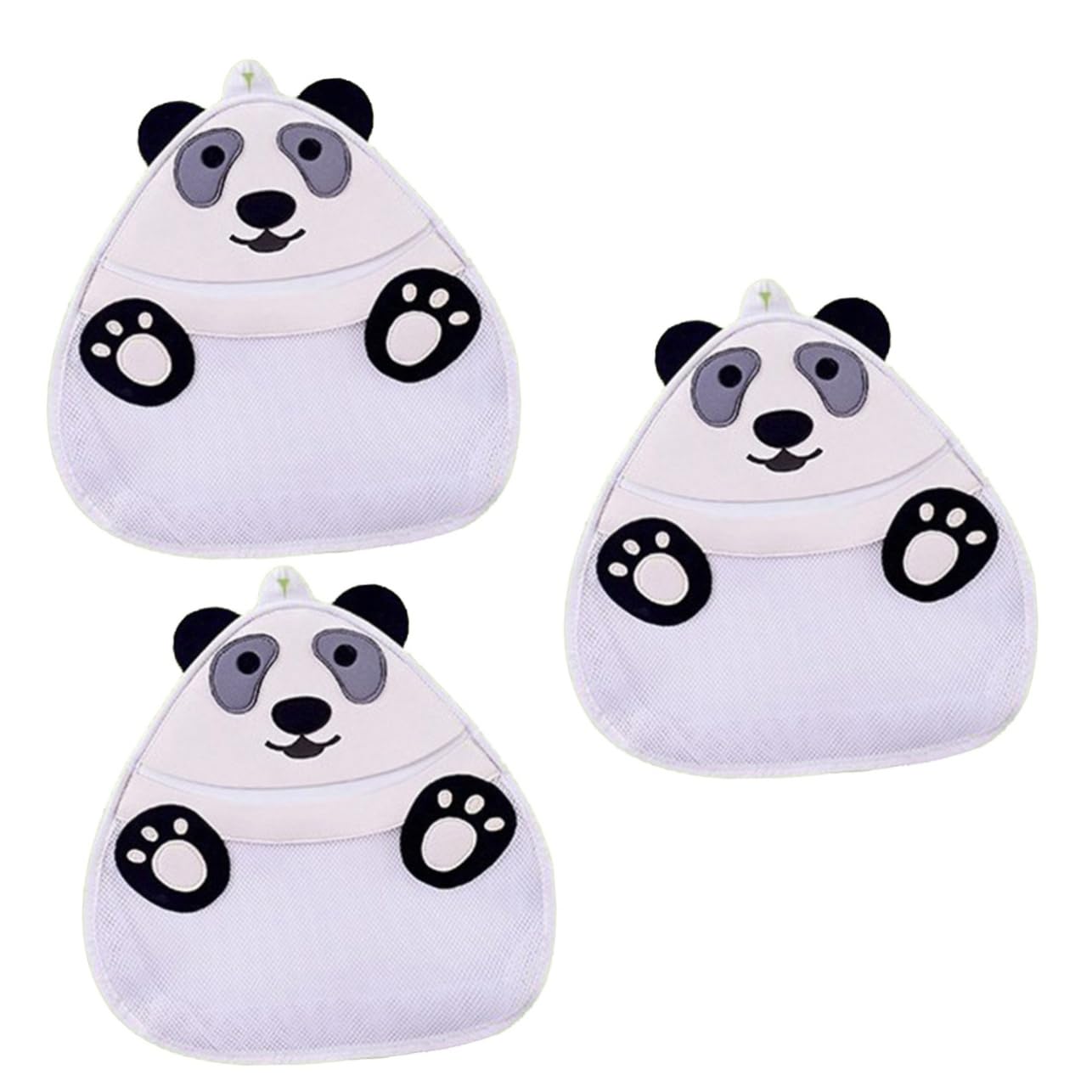 UPKOCH 3-Pack Waterproof Toy Storage Bags with Hooks - Bathroom Organizer for Kids Bath Toys, Stuffed Animals & Pool Accessories - Perfect for Shower, Bathtub & Beach Use