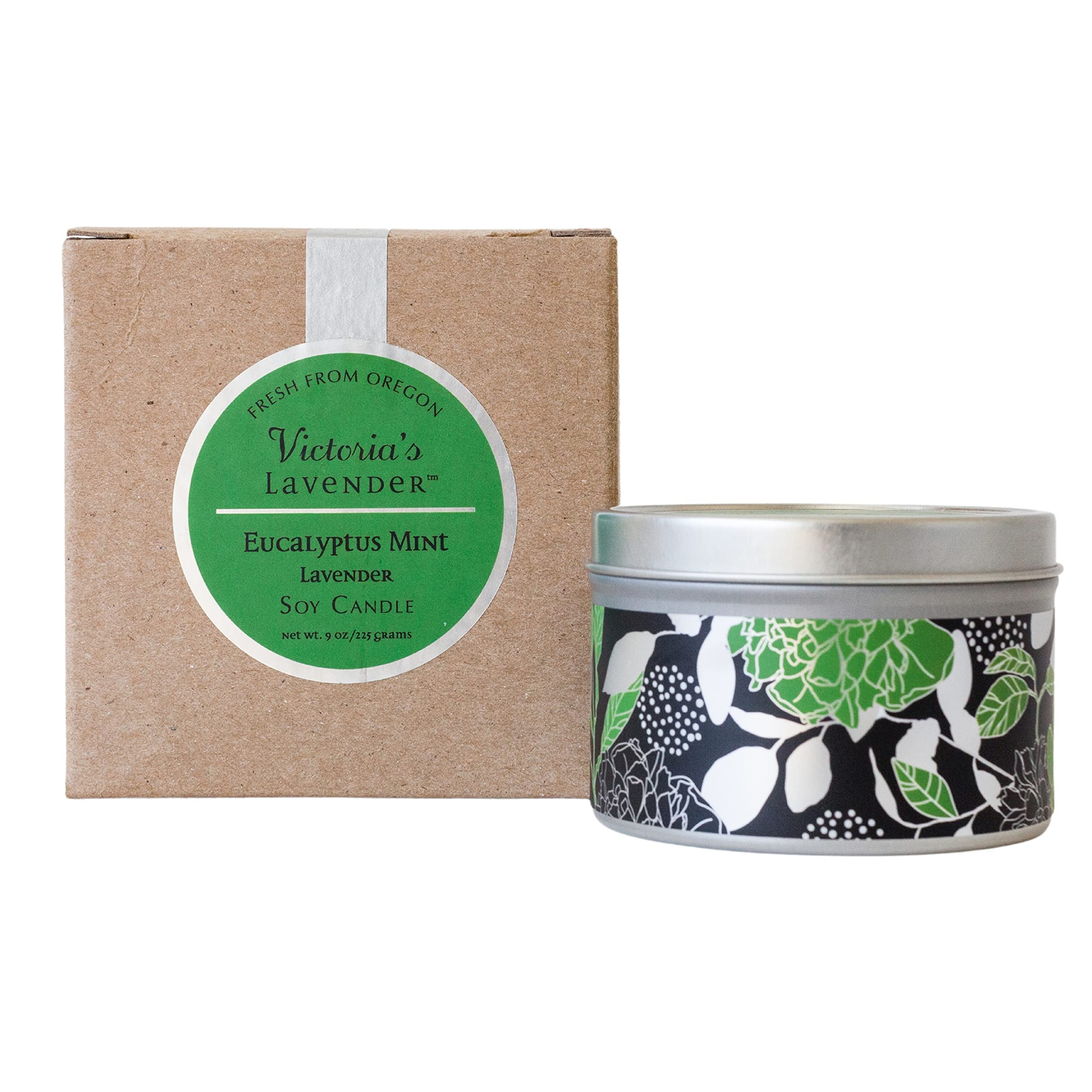 Eucalyptus Mint Lavender Scented Candles - Essential Oil Soy Wax Aromatherapy Candles for Home Relaxation, Romantic Ambiance & Stress Relief | Victoria’s Lavender | Perfect for Spa Nights, Meditation & Bedroom Decor