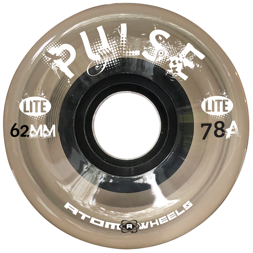 Atom Pulse Lite Wheels 62mm 78a - 4 Pack Premium Longboard Skateboard Wheels for Smooth Cruising & Carving - Perfect for Commuting, Downhill & Street Skating
