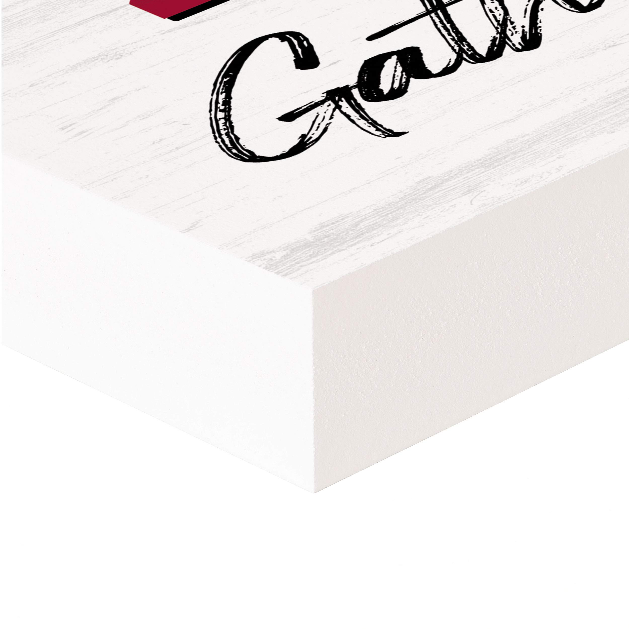 P. Graham Dunn Arkansas Razorbacks Wood Sign 5.5x5.5 - Perfect for Game Day Decor, Fan Cave & College Dorm Room - University of Arkansas Alumni Gift