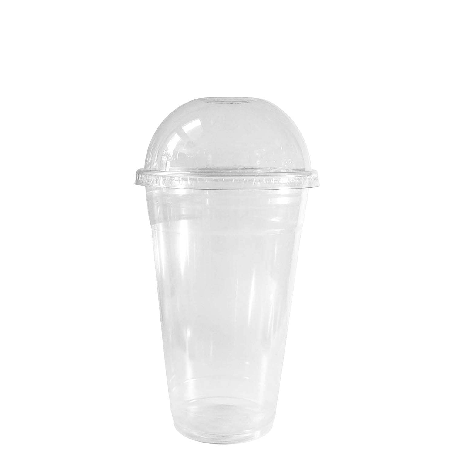 16 oz Clear Plastic Disposable Cups with Dome Lids - 500 Pack | Iced Coffee, Smoothie, Juice, Soda & Cocktail Drink Cups | Perfect for Coffee Shops, Bubble Tea, Parties, Events & Takeout