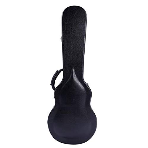Premium Electric Guitar Hard Case for Music Lovers - Microgroove Bulge Surface, Black - Fast 3-7 Day Delivery - Perfect for Gigging, Travel & Studio Protection