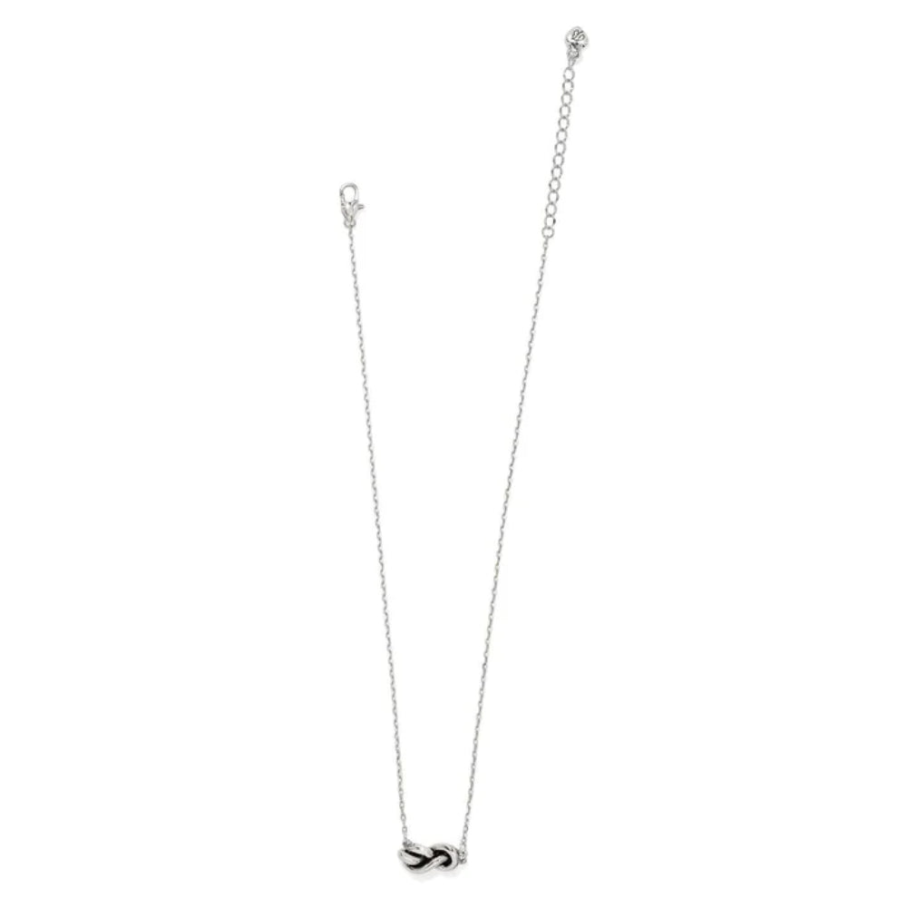 Brighton Interlok Single Knot Petite Necklace - Dainty Gold Chain for Women, Elegant Layering Jewelry for Everyday Wear & Special Occasions