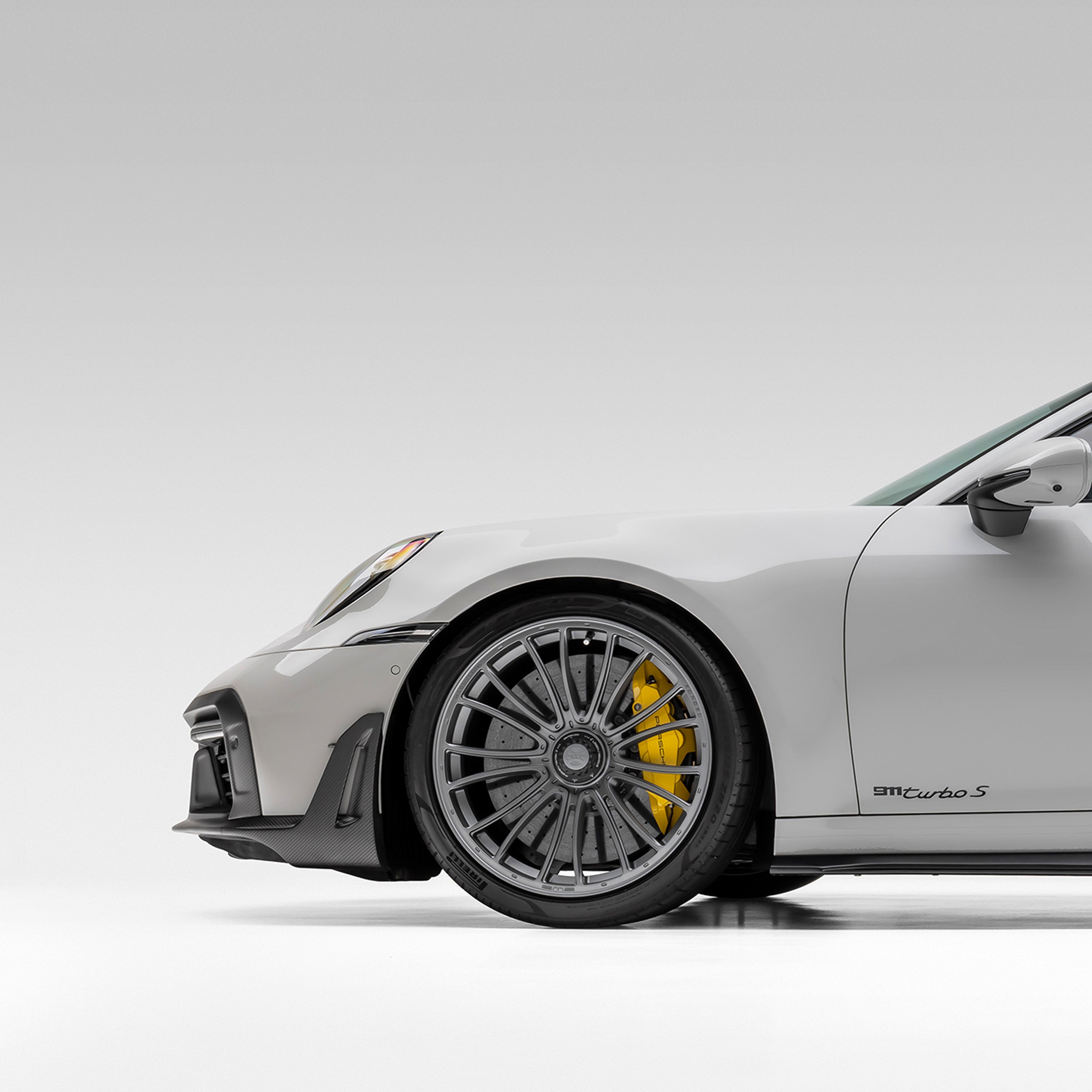 Porsche 992 Turbo S Aero Front Intake Trim - High Performance Carbon Fiber Air Intake Cover for Porsche 911 (2019-2023) | Enhances Engine Cooling & Sporty Appearance | Perfect for Racing & Car Shows