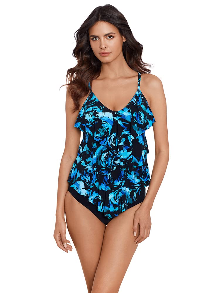 MagicSuit Women's Adjustable Strap Tankini Swimwear Top - Soft Cup Support, Separate Bathing Suit for Beach, Pool & Summer Vacation