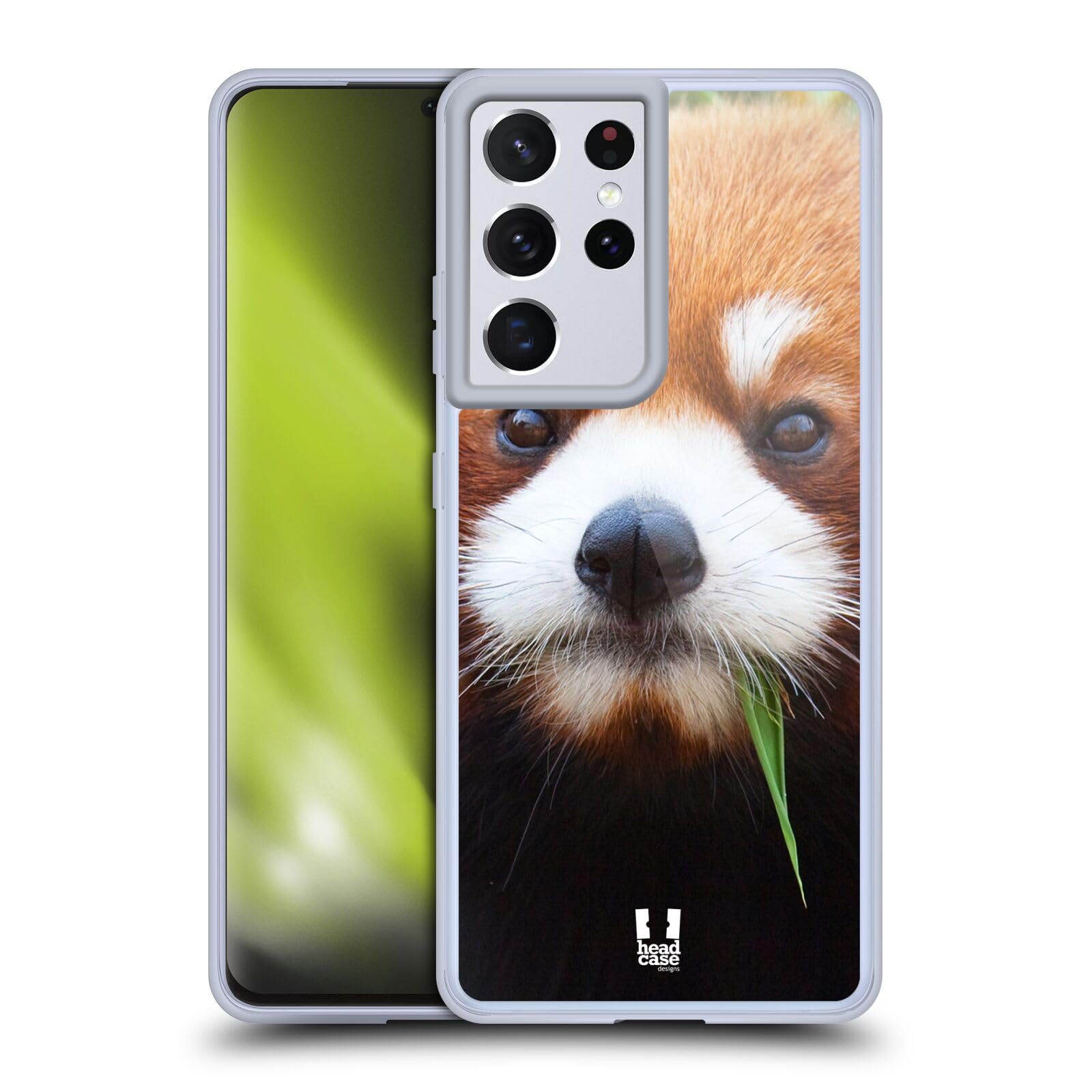 Red Panda Wildlife Soft Gel Case for Samsung Galaxy S21 Ultra 5G - Protective Phone Cover with Matching Wallpaper - Perfect for Nature Lovers & Outdoor Adventures