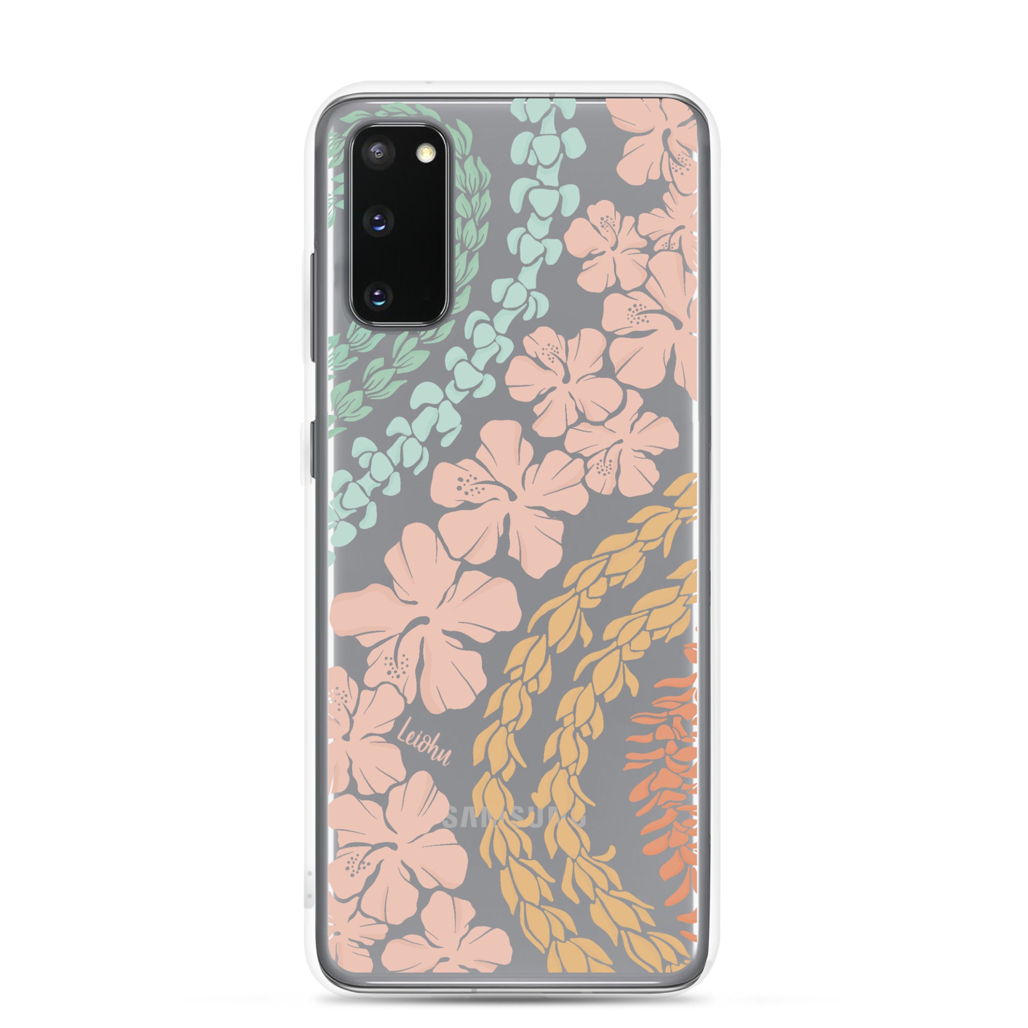 Groovy Lei Clear Protective Case for Samsung Galaxy - Slim & Durable Phone Cover for Everyday Use & Travel