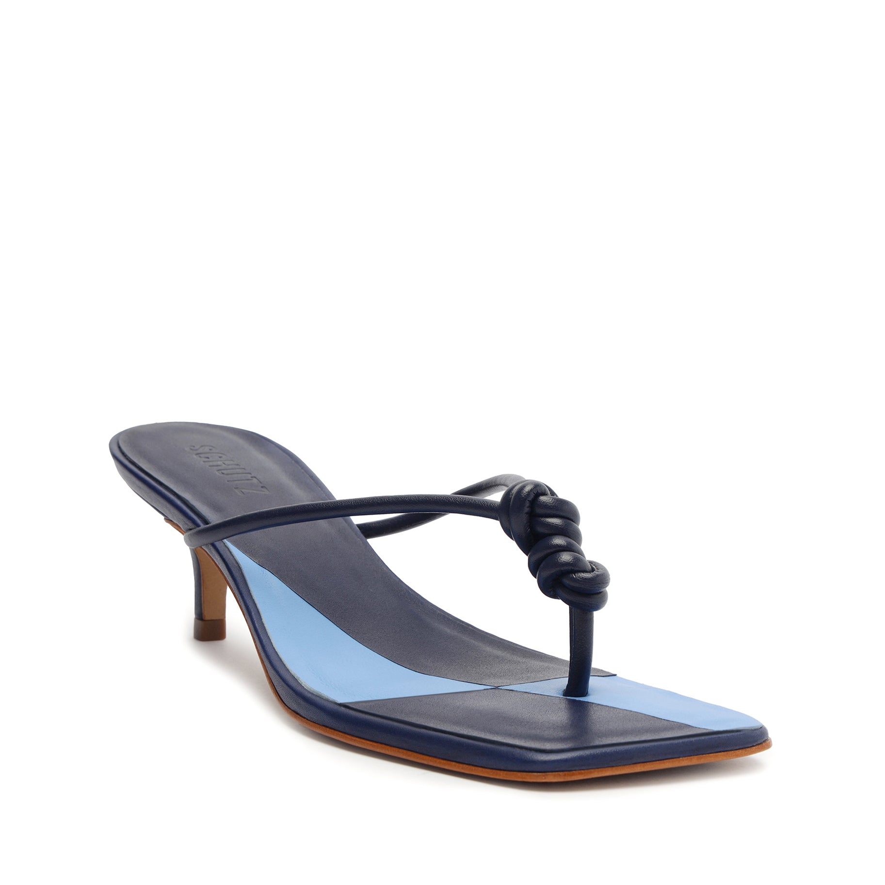 Poppy Leather Sandals for Women - Low Heel (2.4