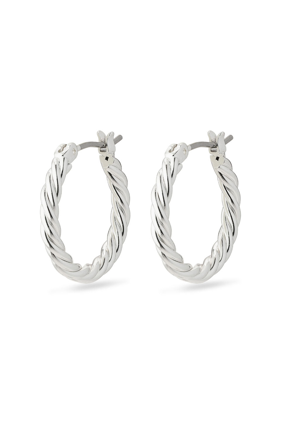 Cece Twisted Hoop EOL Earrings for Women - 14K Gold Plated Dangle Earrings - Trendy Boho Chic Jewelry for Party, Date Night & Special Occasions
