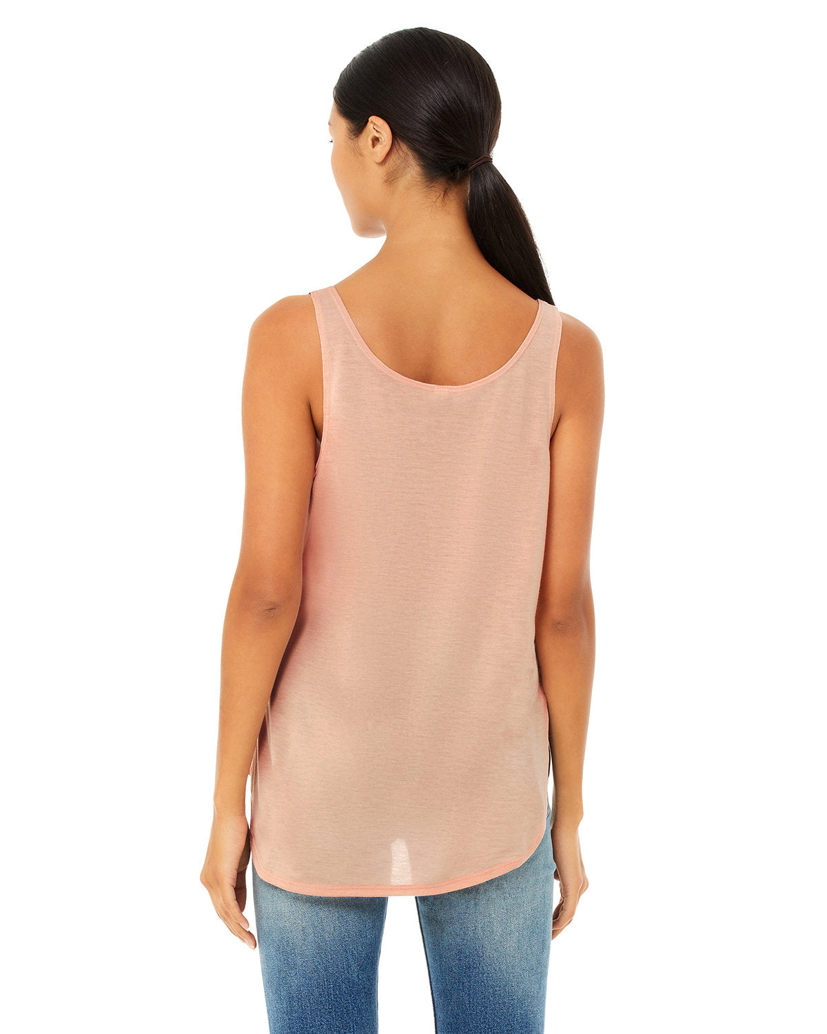 Bella + Canvas B8802 Women's Flowy Side Slit Tank Top - Soft & Lightweight for Yoga, Gym & Summer Outfits