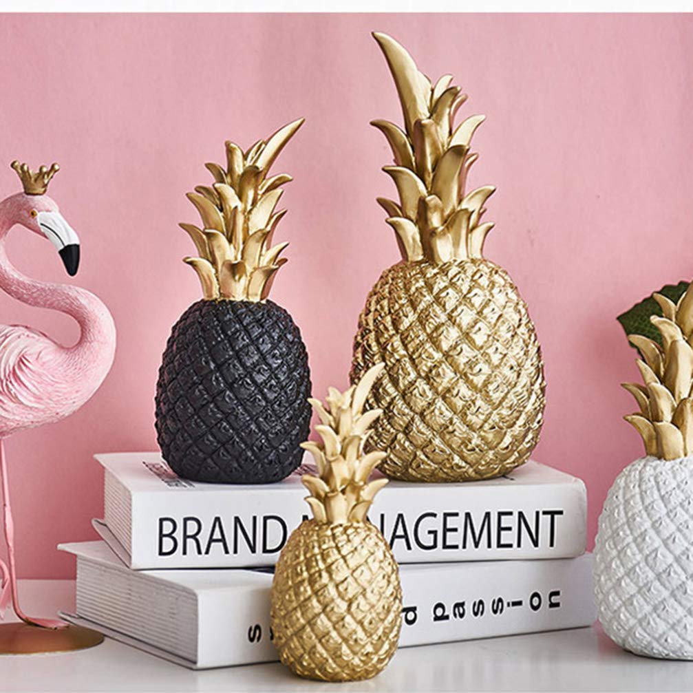 Resin Pineapple Decor for Home, Wedding & Desktop - Elegant Cabinet Ornament
