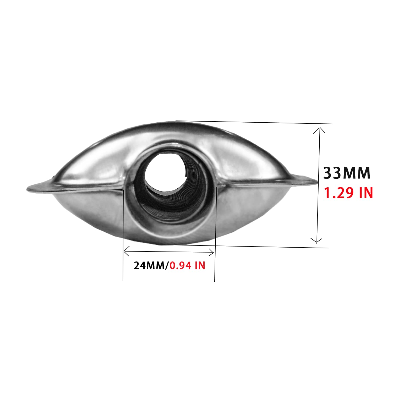 24mm/0.94 Inch Diesel Heater Exhaust Pipe Silencer Muffler - Noise Reduction for RV, Camper, Van & Off-Grid Heating Systems