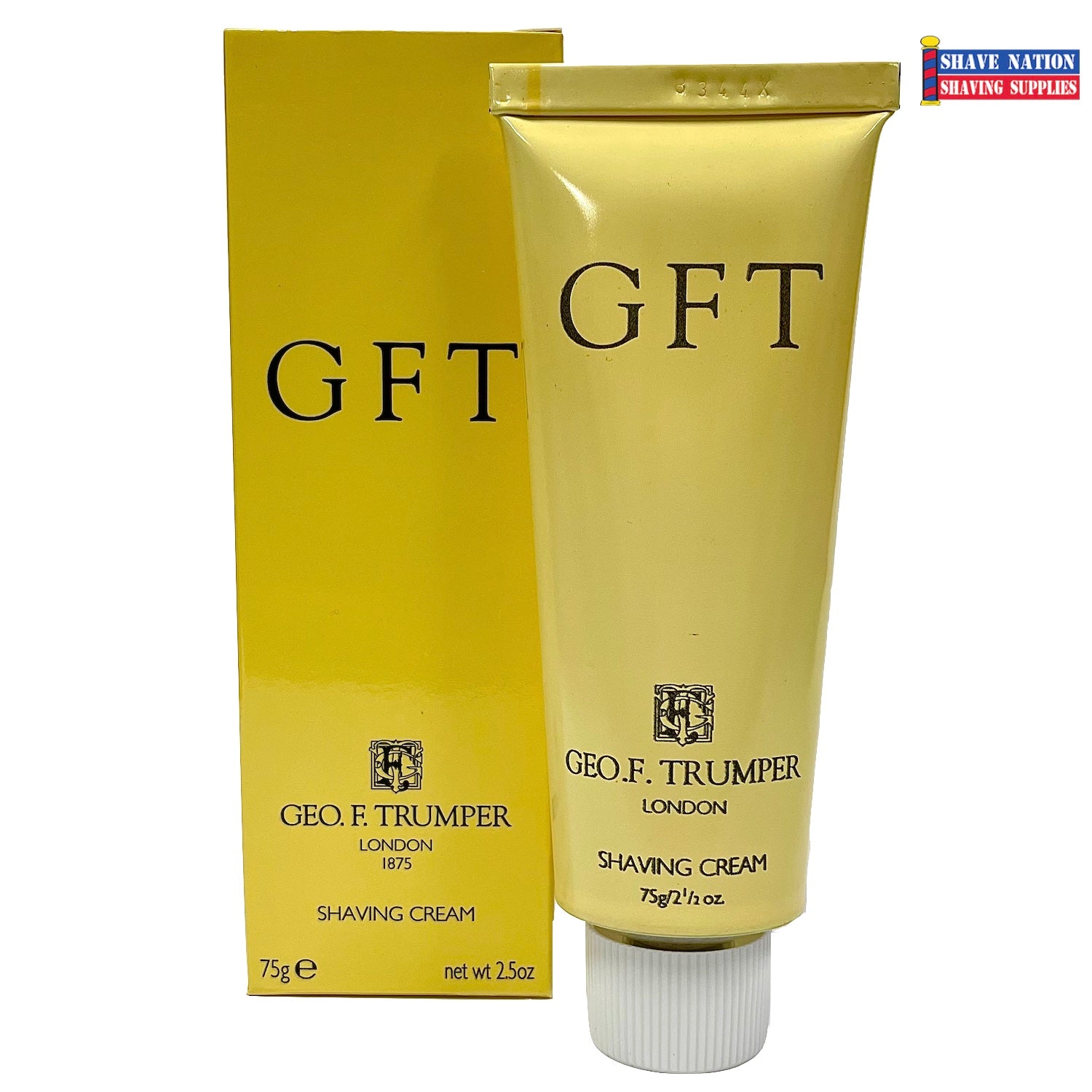 Geo F Trumper Luxury Shaving Cream Tube for Men - Premium British Grooming for Sensitive Skin - Perfect for Travel & Daily Shaving Routine
