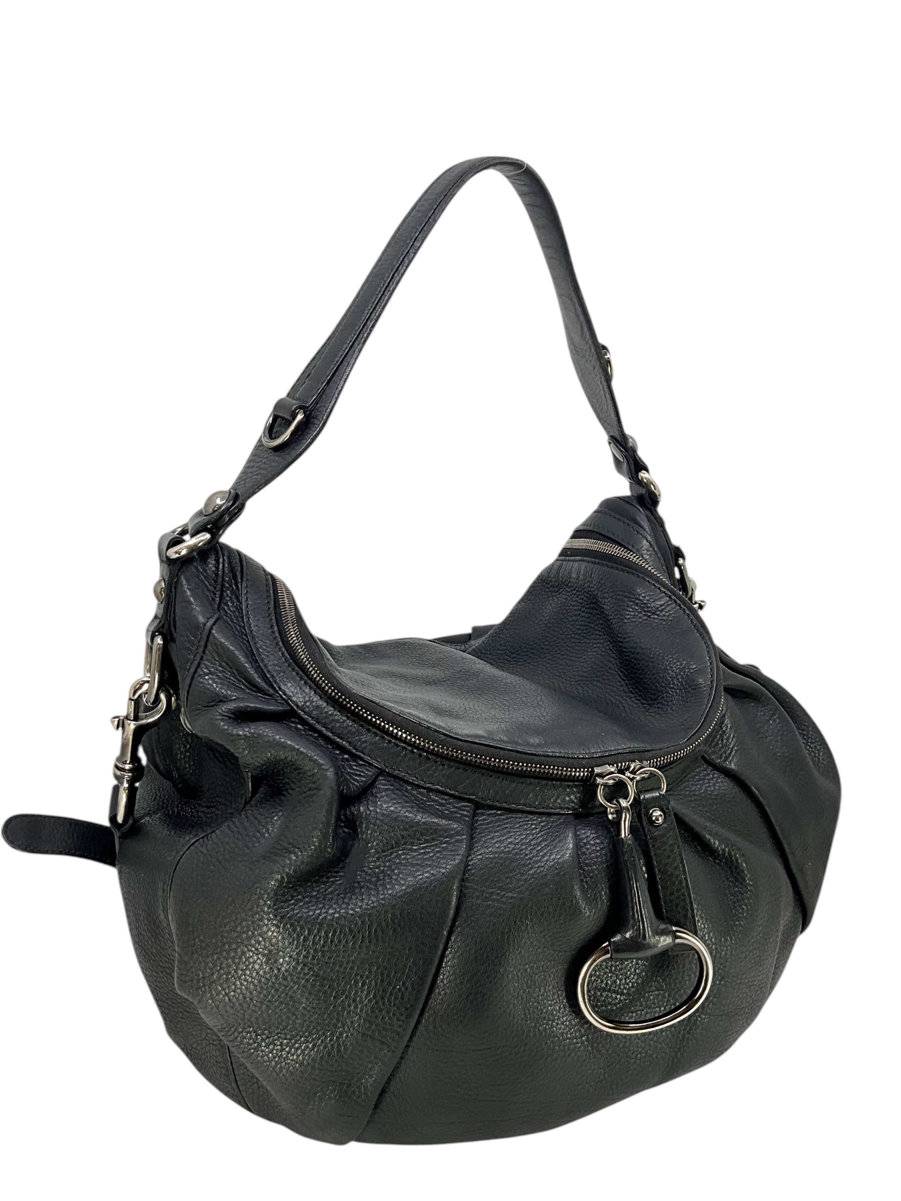 Gucci Icon Bit Leather Large Hobo Bag - Luxury Designer Shoulder Bag for Women | Perfect for Work, Travel & Evening Events