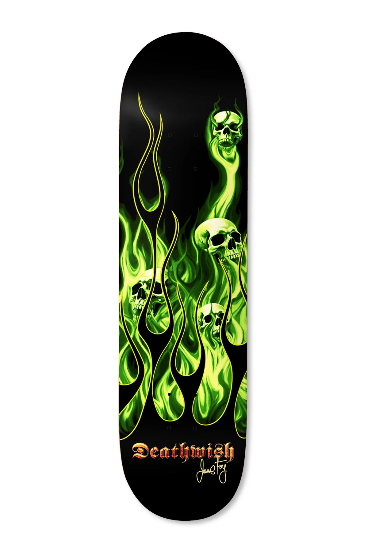 Deathwish Jamie Foy Ammonia Burn Skateboard Deck (8.3875) - Pro Skateboard for Street & Park Riding