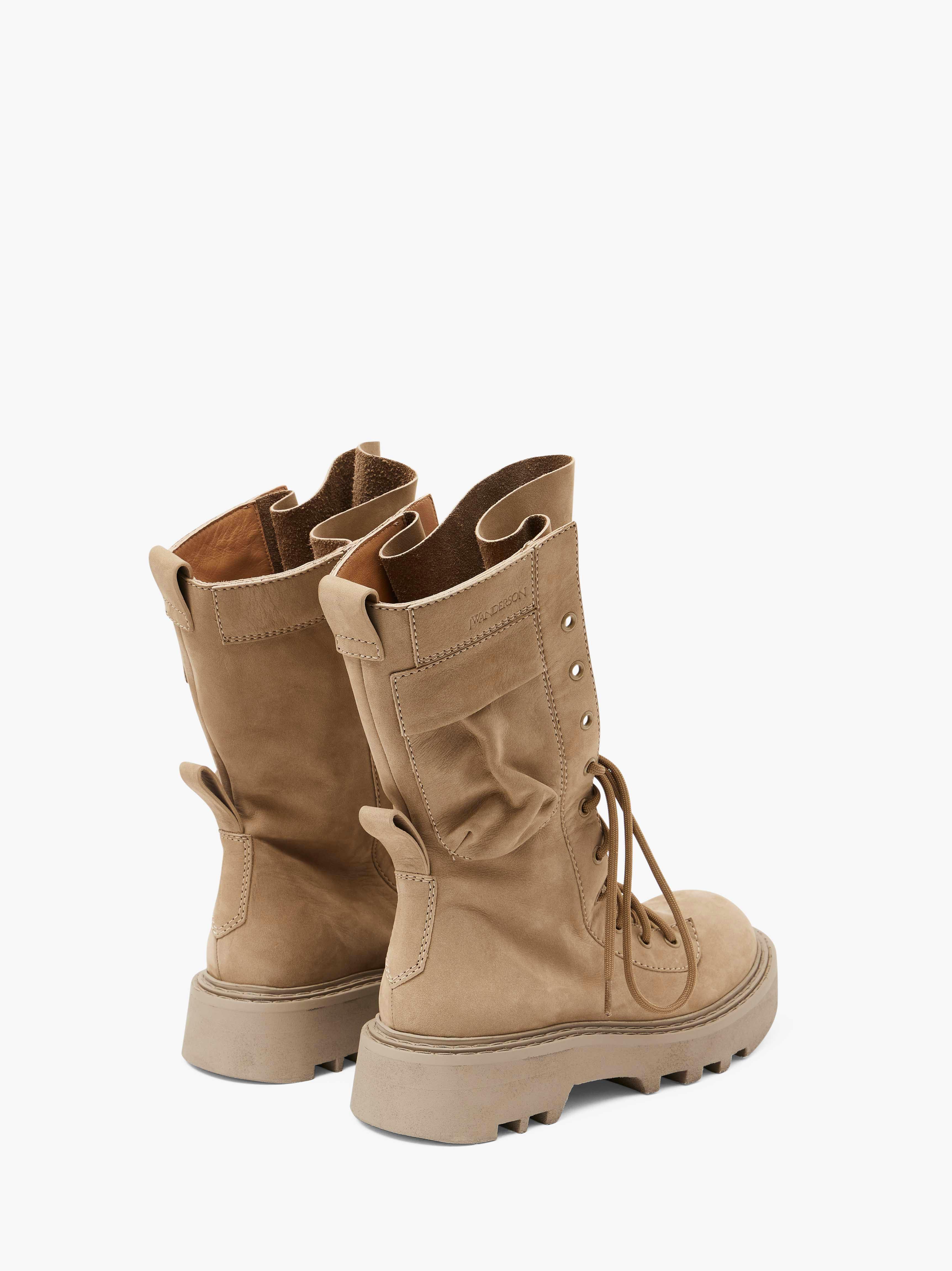 Combat Leather Boots for Men - Durable Military Style Tactical Boots for Hiking, Work & Outdoor Adventures