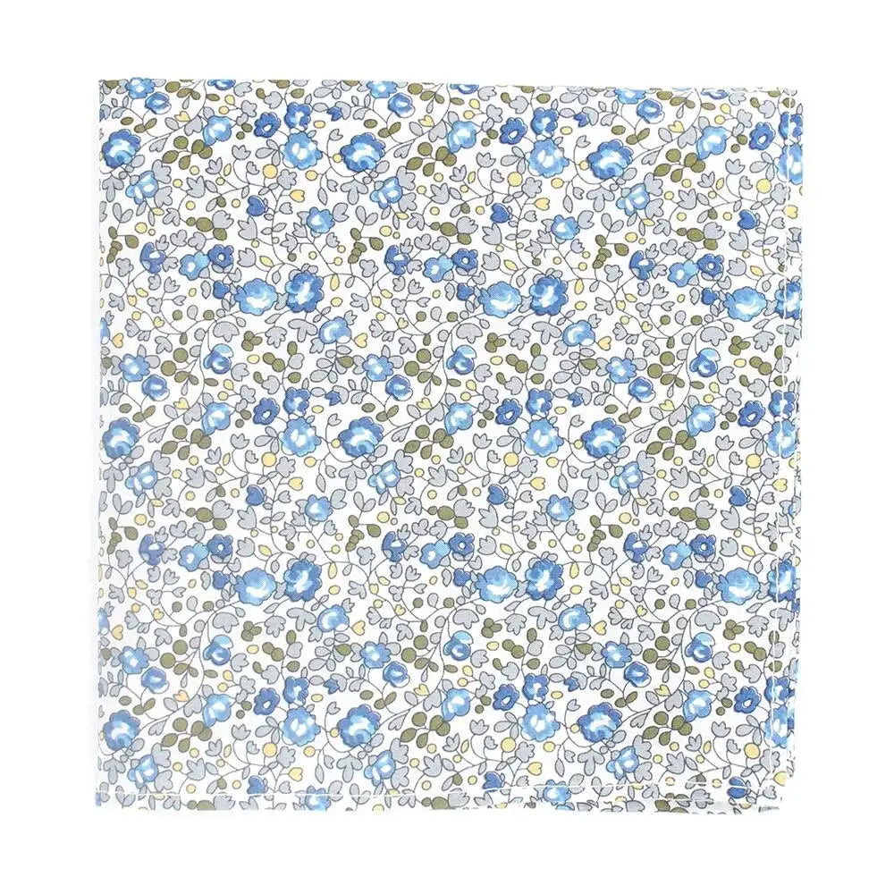 L A Smith Eloise Blue Hank Handmade with Liberty Fabric - Perfect for Knitting, Crocheting, and DIY Craft Projects