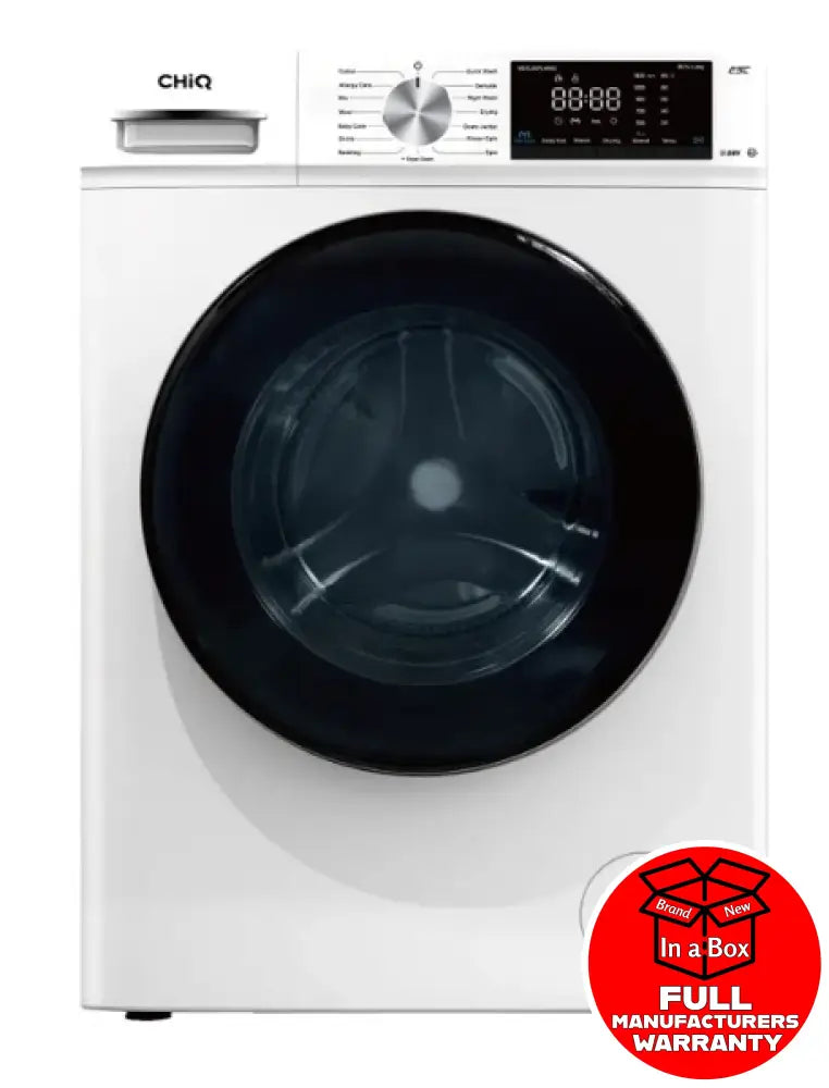 CHiQ 8.5kg/5kg Front Load Washer Dryer Combo - Energy Efficient WDFL85PL48W2 for Apartments & Small Homes - Perfect for Laundry Rooms, Tiny Houses & RVs