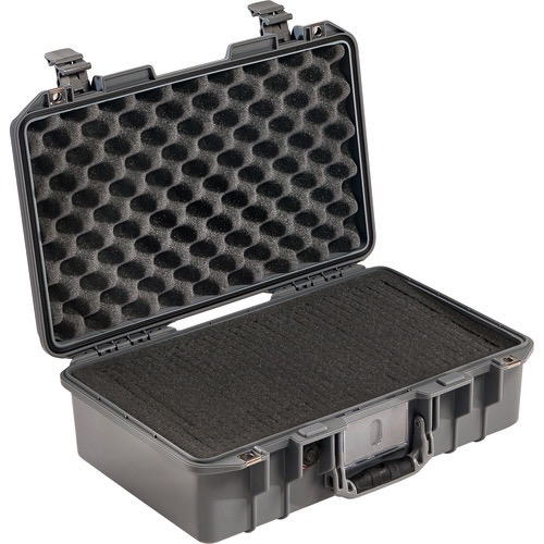 Pelican 1485Air Compact Waterproof Hard Case with Pick N Pluck Foam - Silver | Shockproof & Dustproof Protective Case for Cameras, Drones, Electronics | Perfect for Travel, Outdoor Adventures & Equipment Storage