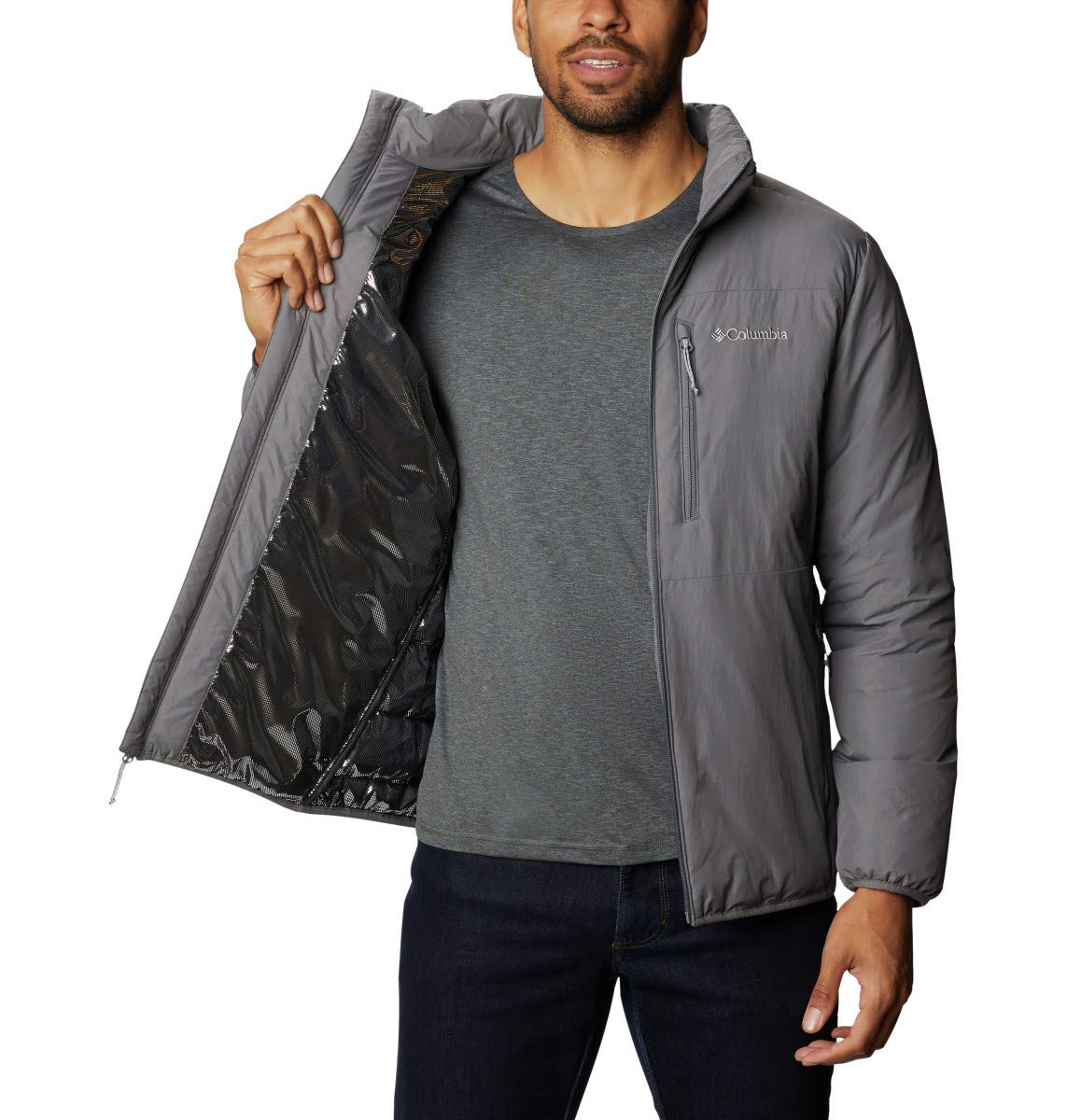 Columbia Men's Grand Wall Jacket - Waterproof Hiking Jacket for Outdoor Adventures | Windproof & Breathable Raincoat for Camping, Trekking & Travel