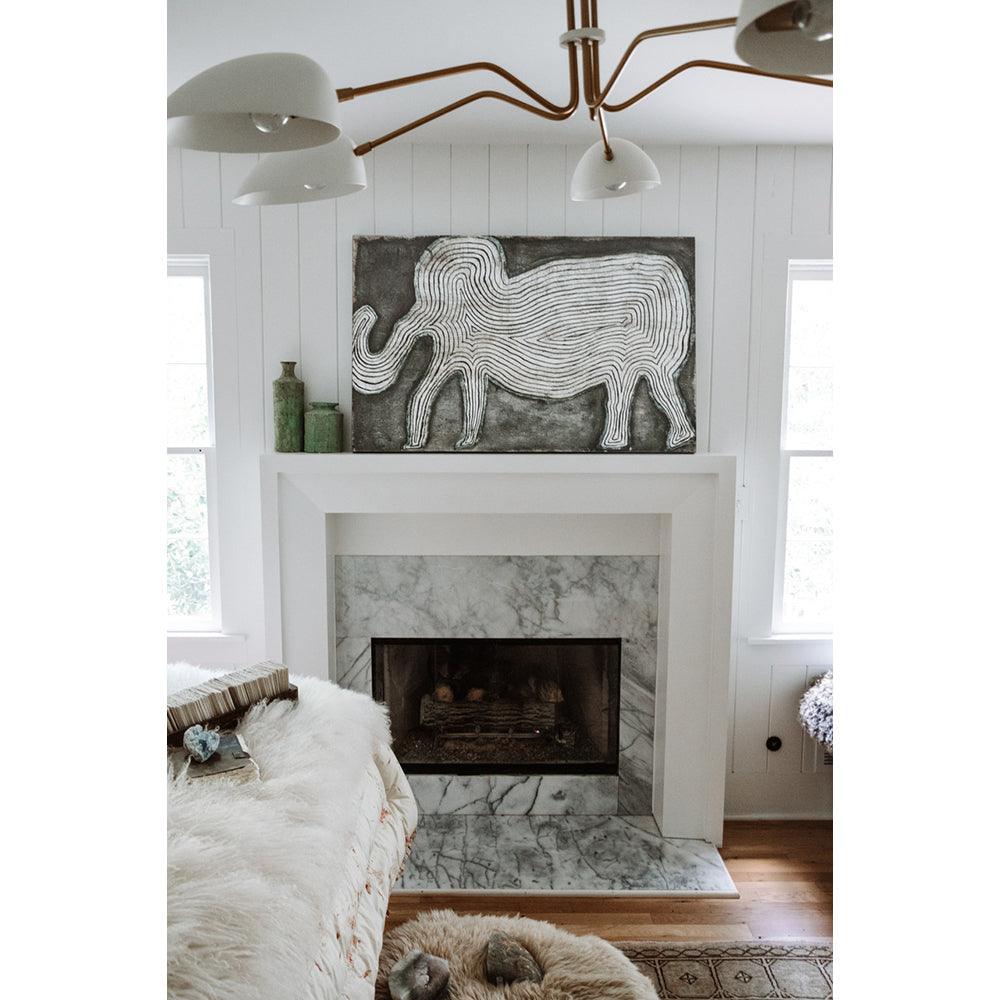 Elephant In The Room Wall Art Print - Modern Home Decor for Living Room, Bedroom & Office - Unique Conversation Starter Artwork