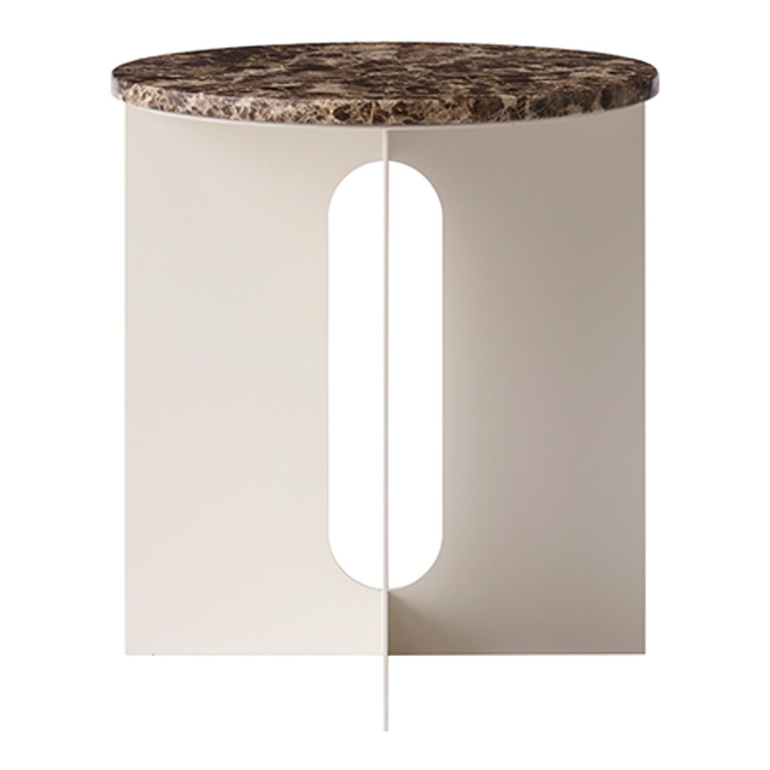 Modern Androgyne Side Table - Minimalist Nightstand, Bedside Table for Bedroom, Living Room & Office - Stylish End Table with Storage Shelf