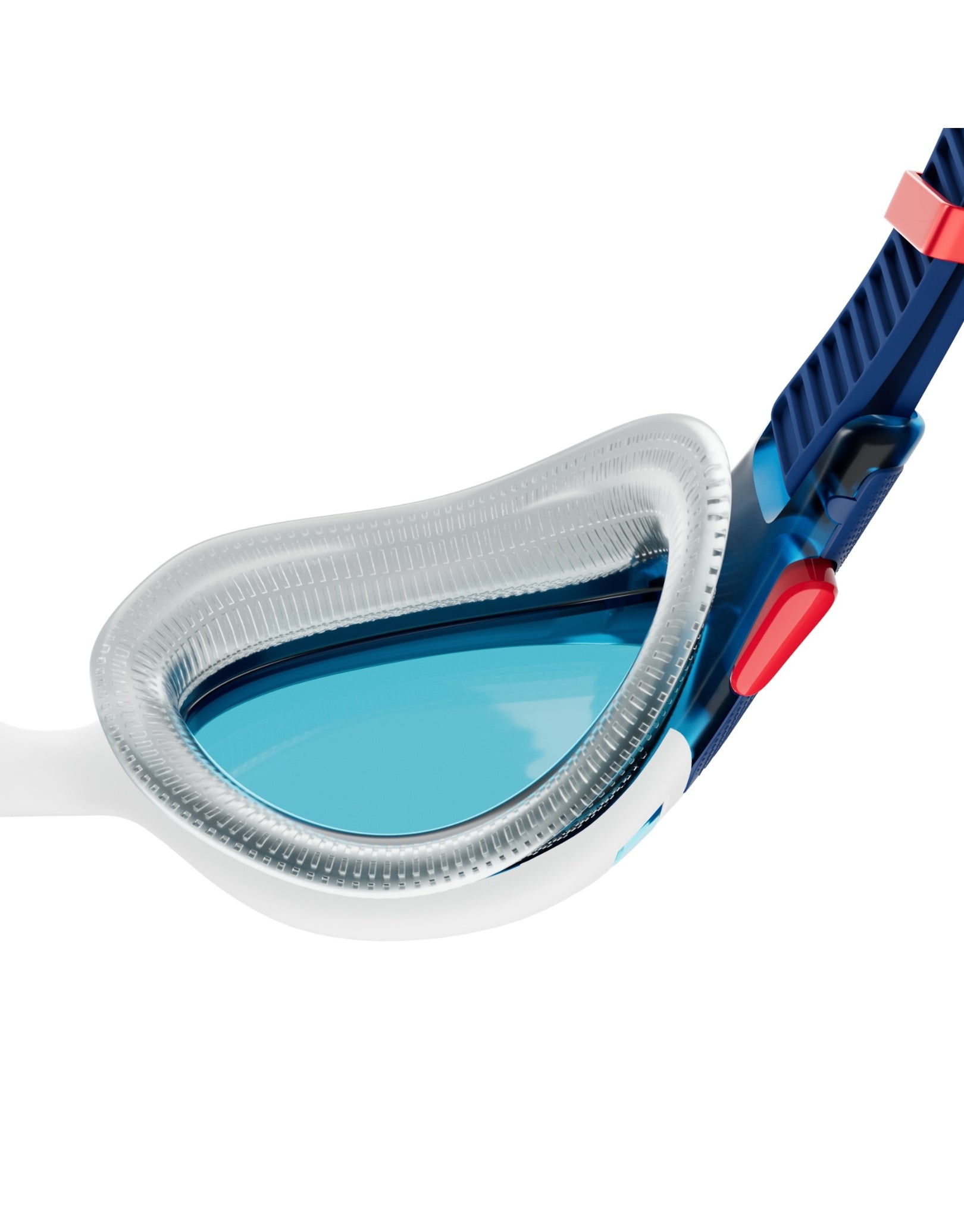Biofuse 2.0 Anti-Fog Swimming Goggles for Adults - Blue/White - UV Protection, Leakproof Design for Pool, Beach & Competitive Swimming