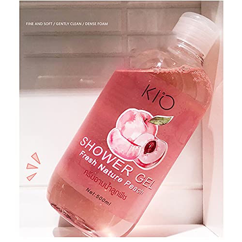 1 PC Thailand Peach Strengthening & Revitalizing Anti-Dandruff Shampoo, Conditioner & Smoothing Shower Gel Set - For Dry, Itchy Scalp & Frizzy Hair Care at Home or Salon