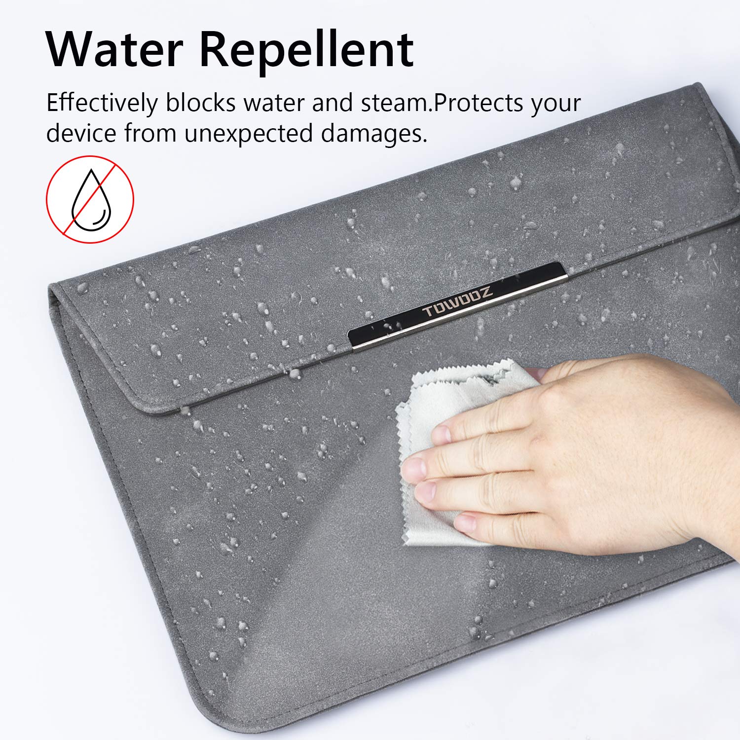 TOWOOZ MacBook Air M2 Sleeve Case - Waterproof & Ultra Thin Laptop Sleeve Compatible with 2022 MacBook Air 13.6
