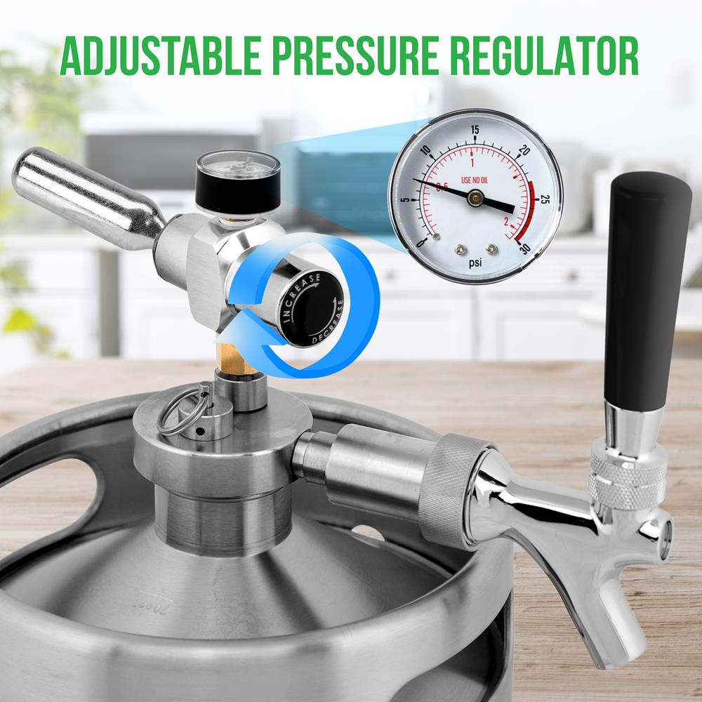 Homebrew Mini Keg Beer Dispenser - 5L Portable Draft System for Home Brewing & Parties | Perfect for Homebrewers, Tailgating, and Outdoor Events