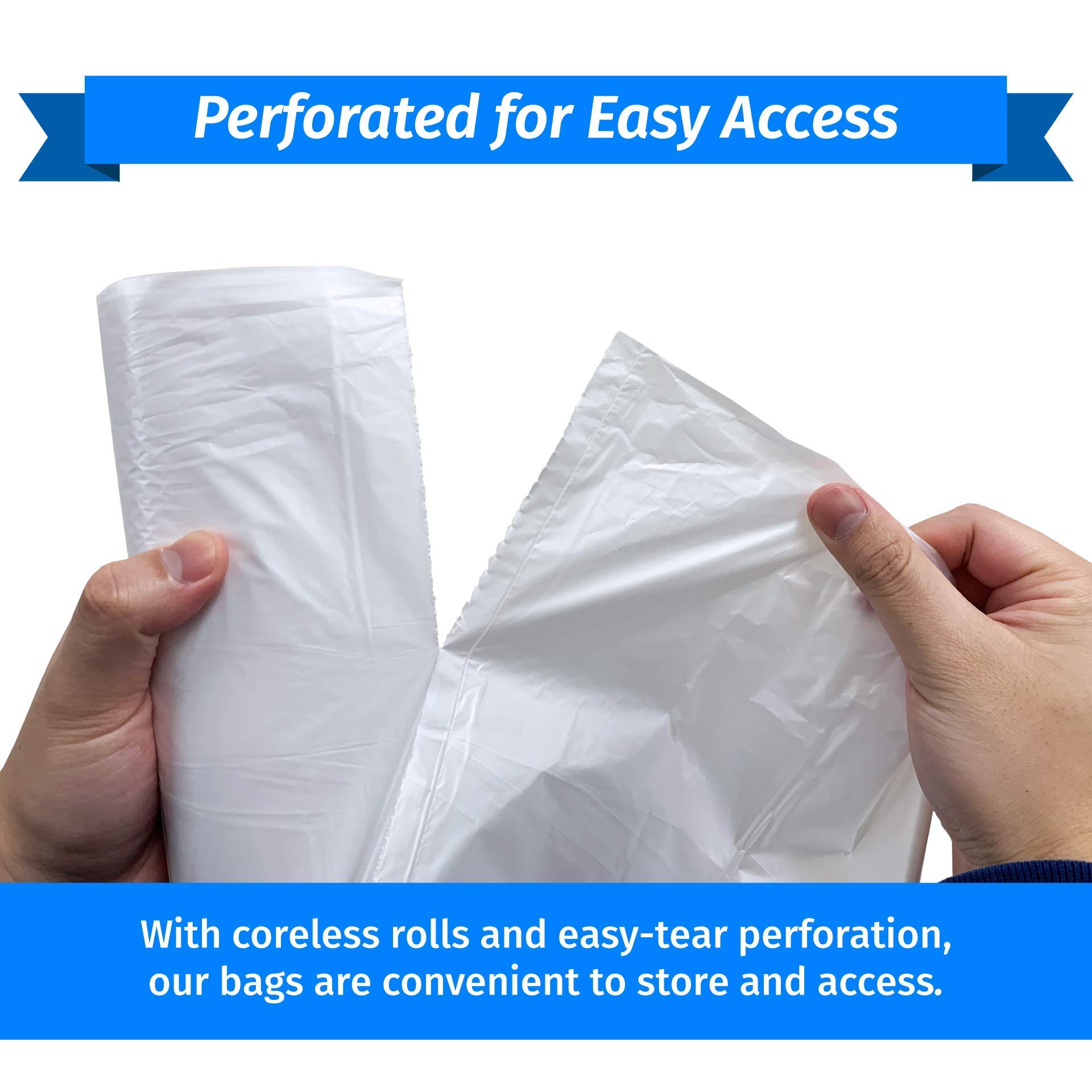 55 Gallon & 65 Gallon Heavy Duty Trash Bags - 150 Count (55 Gal) & 120 Count (65 Gal) | Extra Thick, Leak Proof Garbage Bags for Home, Office, Commercial Use | Perfect for Large Trash Cans, Yard Waste, Construction Debris