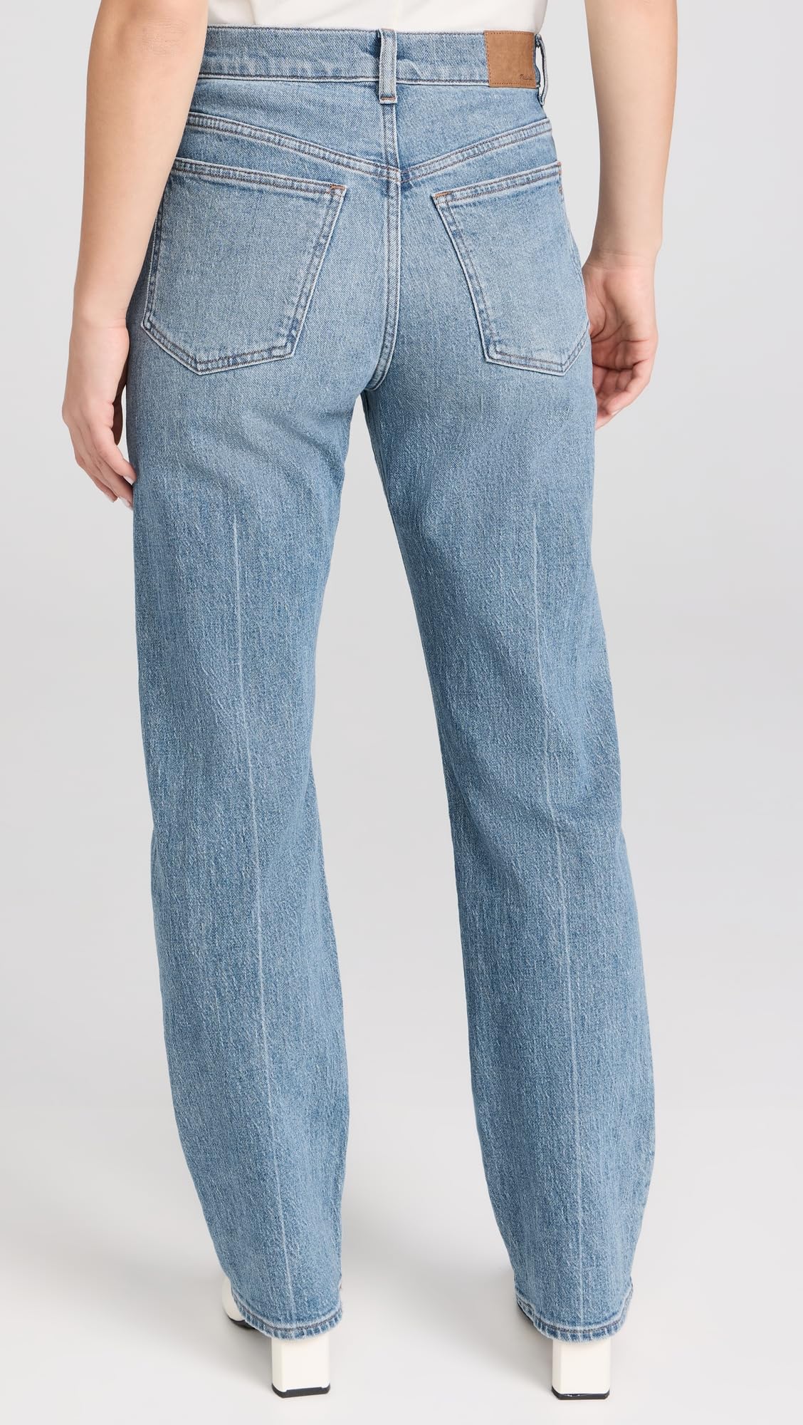 Madewell Women's The '90s Straight Jeans in Rondell Wash: High Waist Vintage Denim Pants for Casual Wear & Everyday Outfits