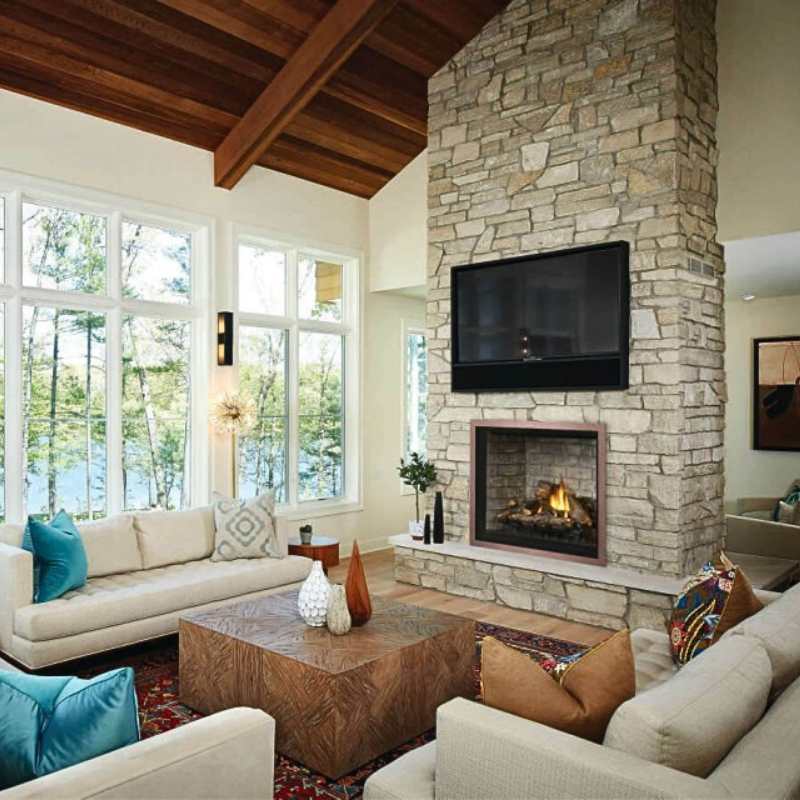 Napoleon Elevation 42 Inch Direct Vent Gas Fireplace - E42 Model | Indoor Heating Solution for Living Rooms & Bedrooms