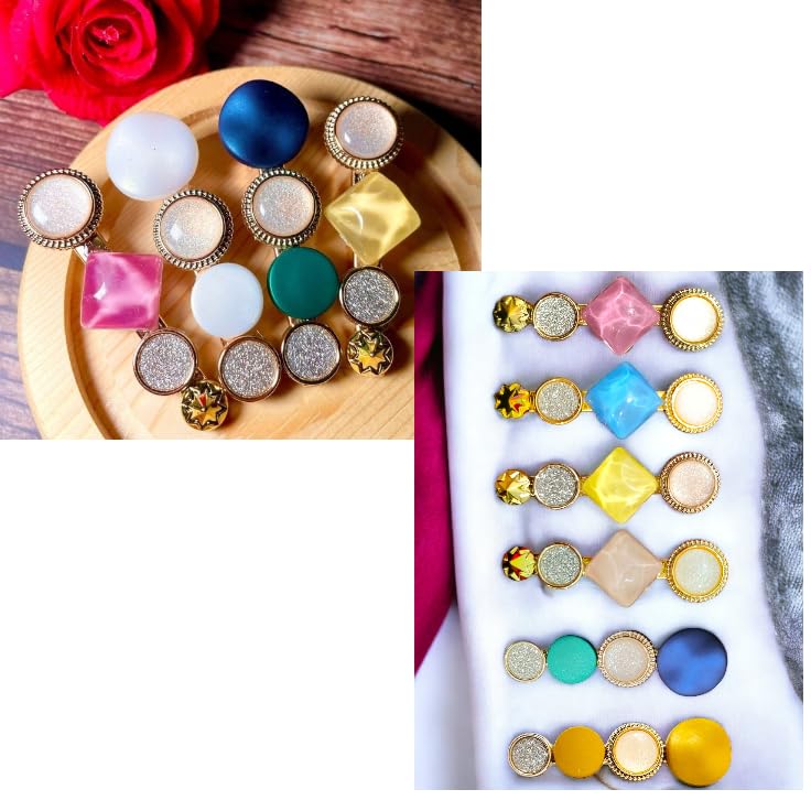 6-Pack Elegant Metal Hair Pins for Women & Girls - Wedding Hair Clips, Updo Accessories, Bun Holders - Perfect for Bridal, Prom, Parties & Everyday Styling