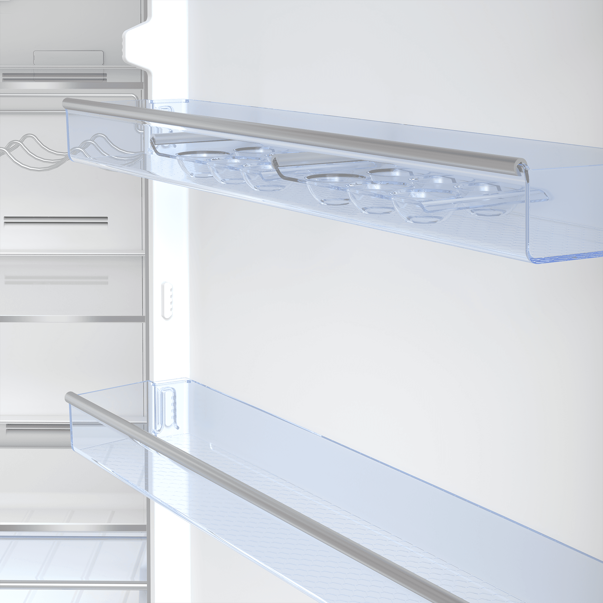 Beko BFBF2715SS 27 Inch Bottom Freezer Refrigerator in Stainless Steel - Energy Efficient French Door Fridge for Modern Kitchen & Open Floor Plans