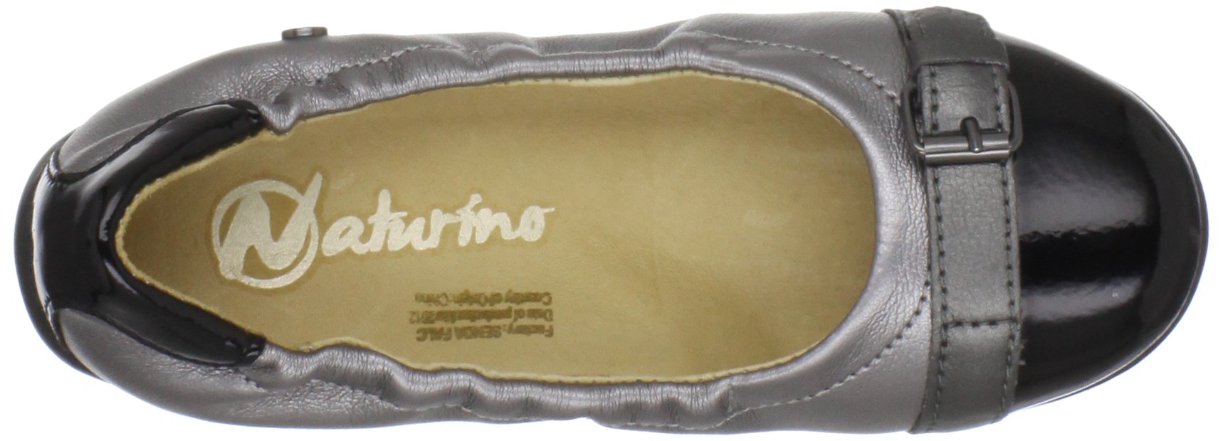 Naturino 4654 Girls Ballet Flats - Comfortable Leather School Shoes for Little & Big Kids | Perfect for Dance Class, School & Casual Wear